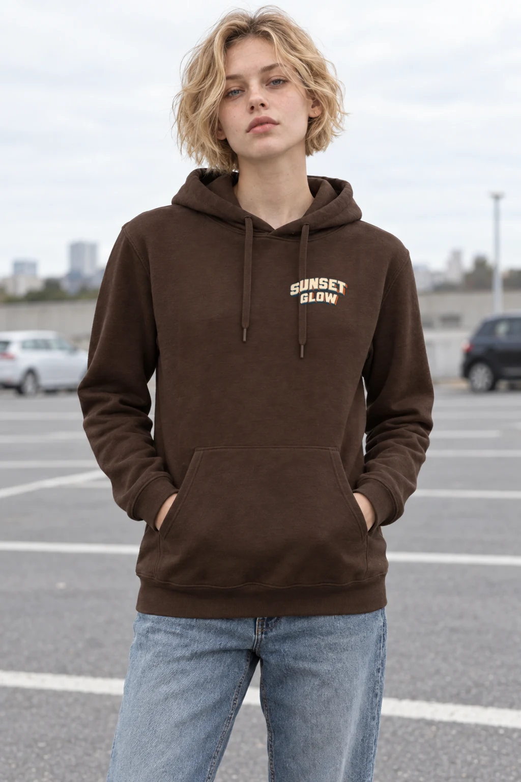 "Sunset Glow Seoul Archive" Heavy Blend Unisex Pullover Hoodie