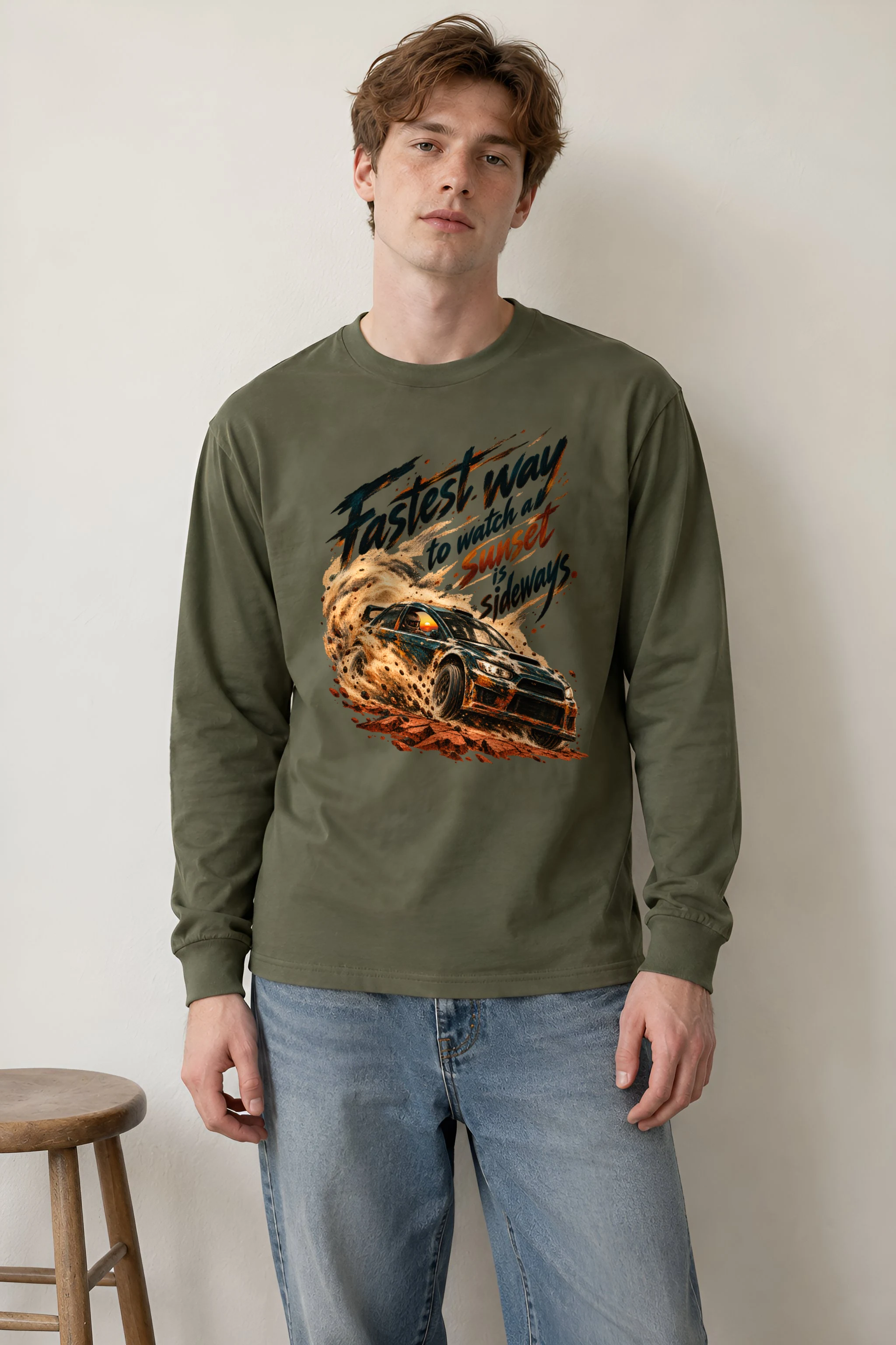"Sunset Is Sideways" Unisex Longsleeve T-shirt