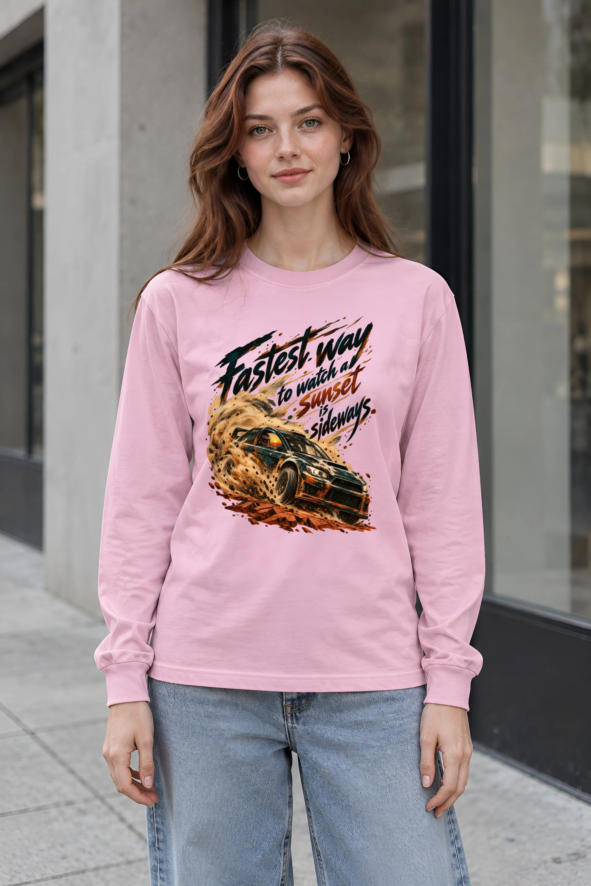 "Sunset Is Sideways" Unisex Longsleeve T-shirt