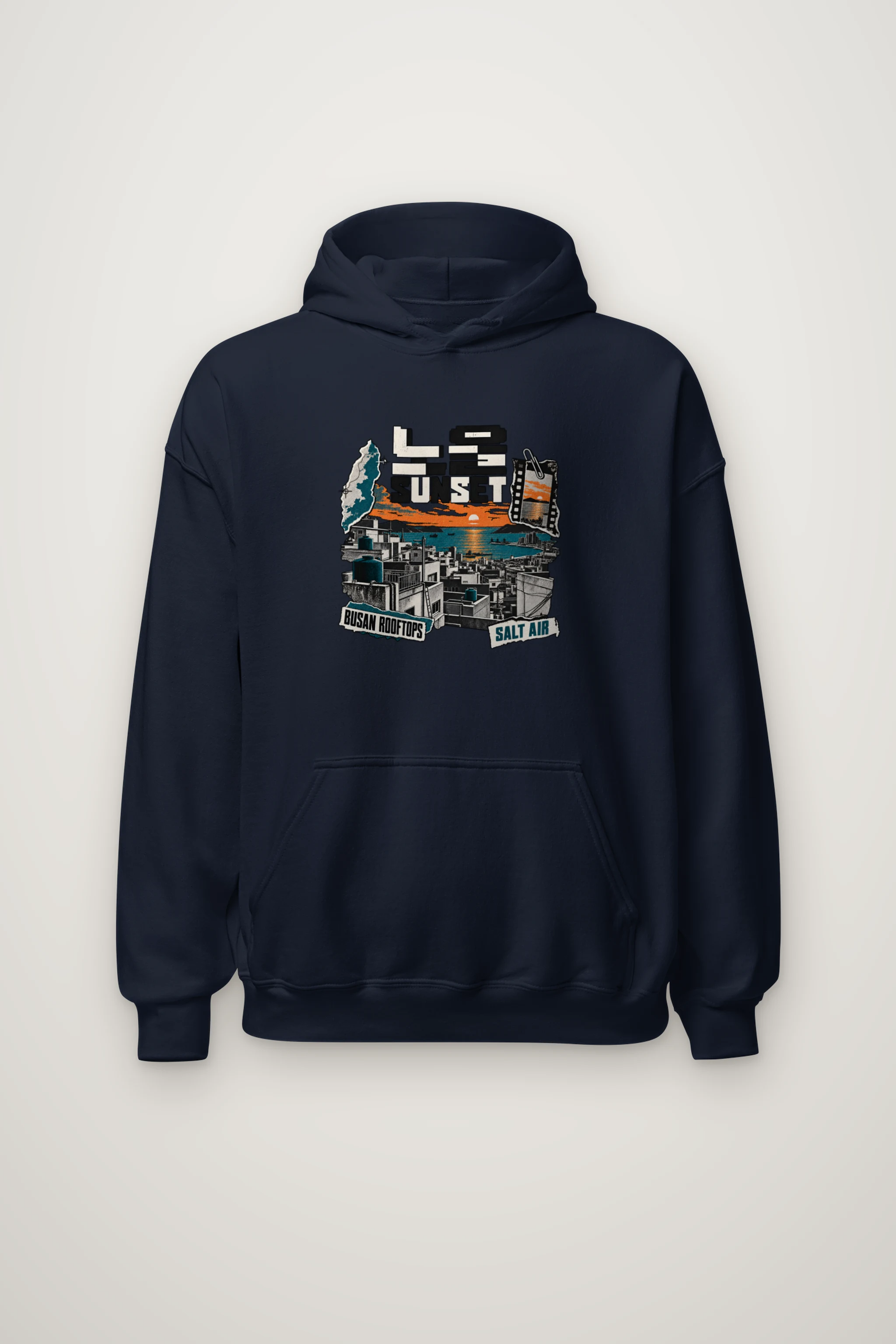 "Sunset Rooftops" Heavy Blend Unisex Pullover Hoodie