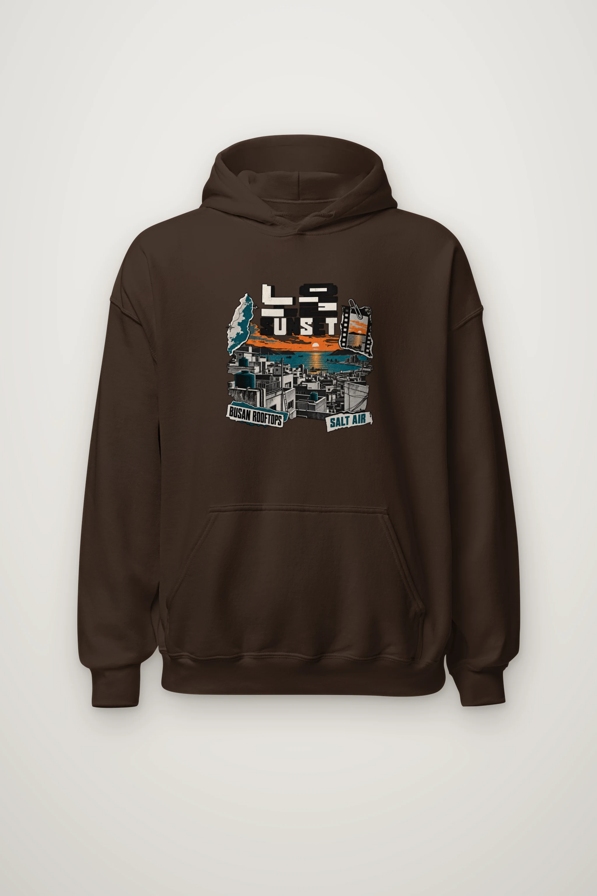 "Sunset Rooftops" Heavy Blend Unisex Pullover Hoodie