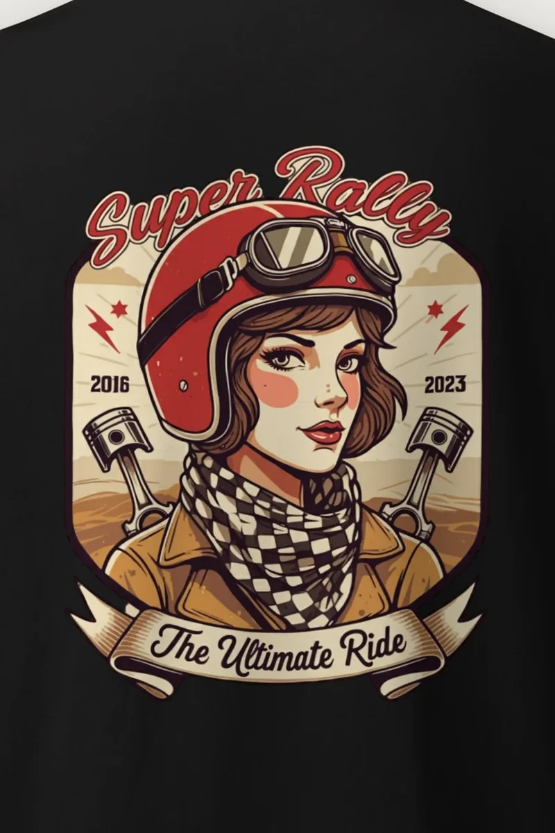 "Super Rally" Heavyweight Unisex Crewneck T-shirt
