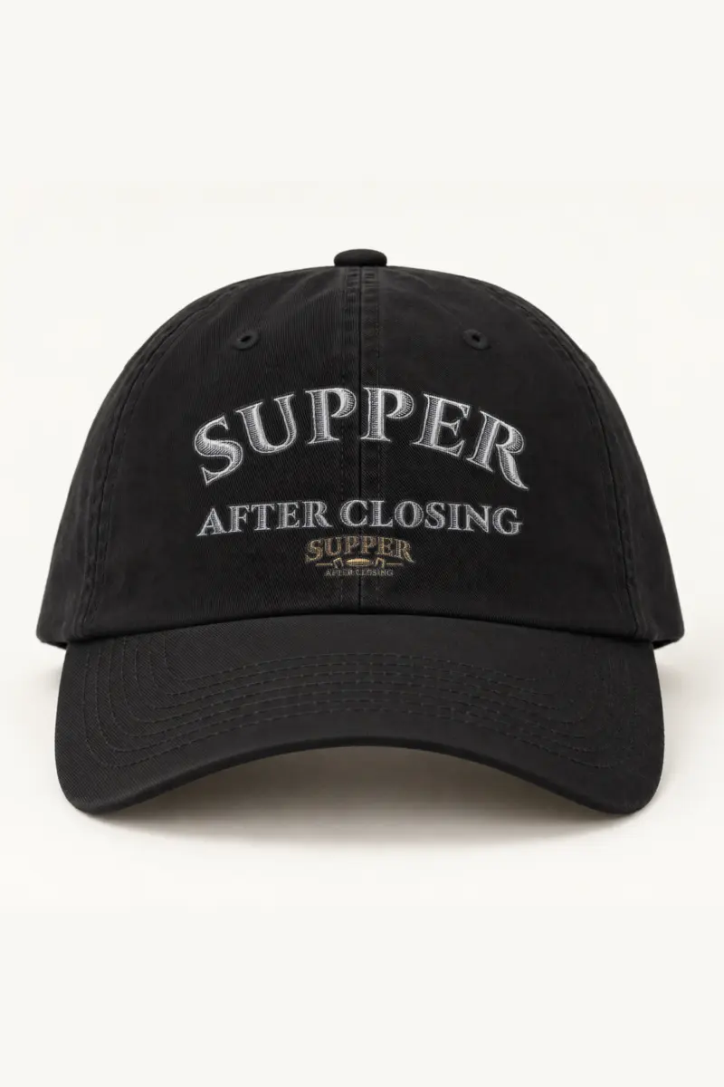 "Supper After Closing" Classic Dad Hat · Embroidered