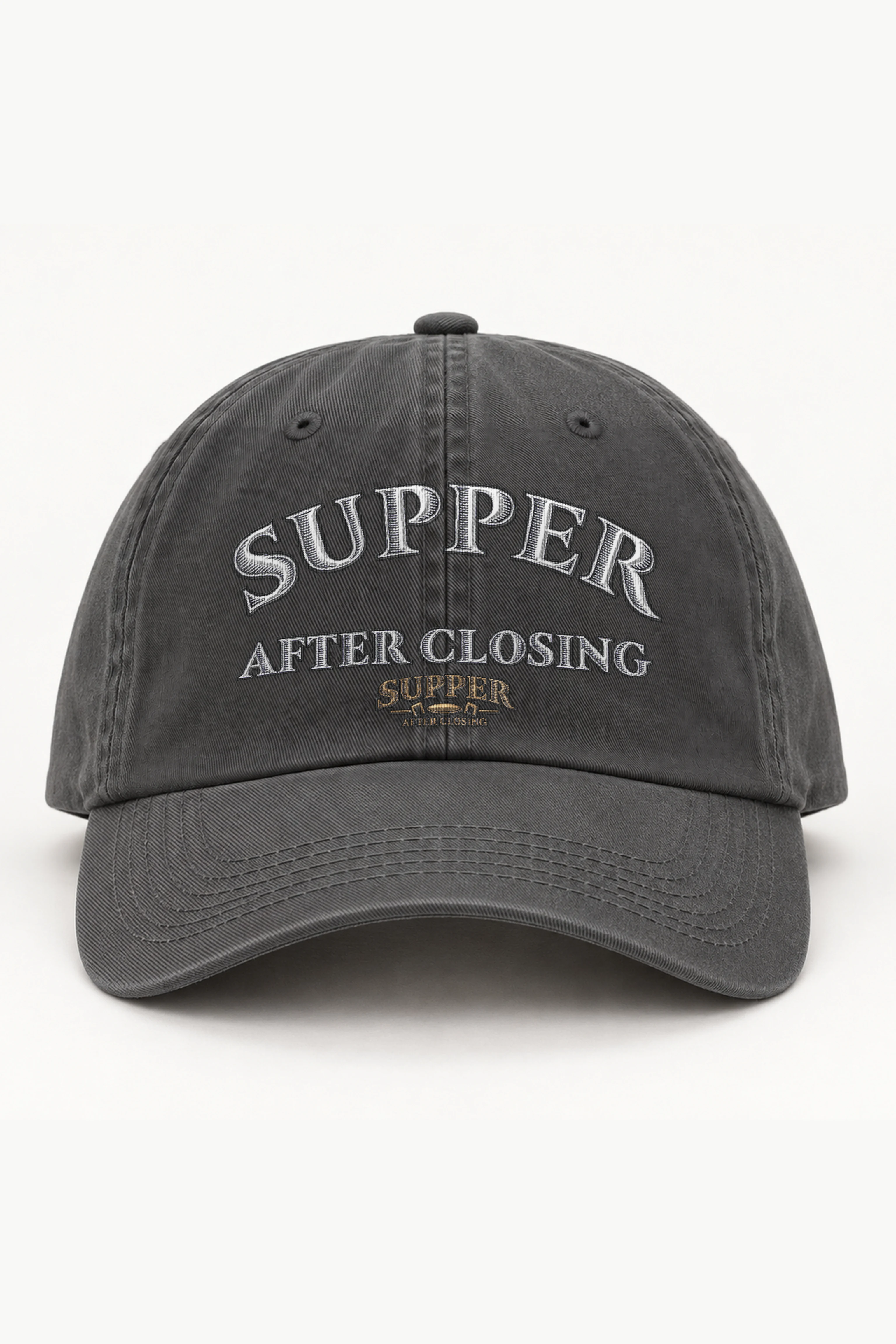 "Supper After Closing" Classic Dad Hat · Embroidered