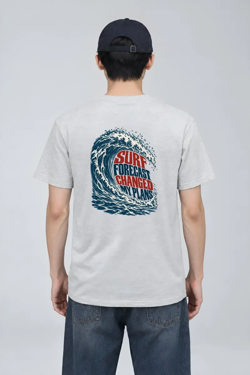 “Surf Forecast Changed My Plans” Heavyweight Unisex Crewneck T-shirt