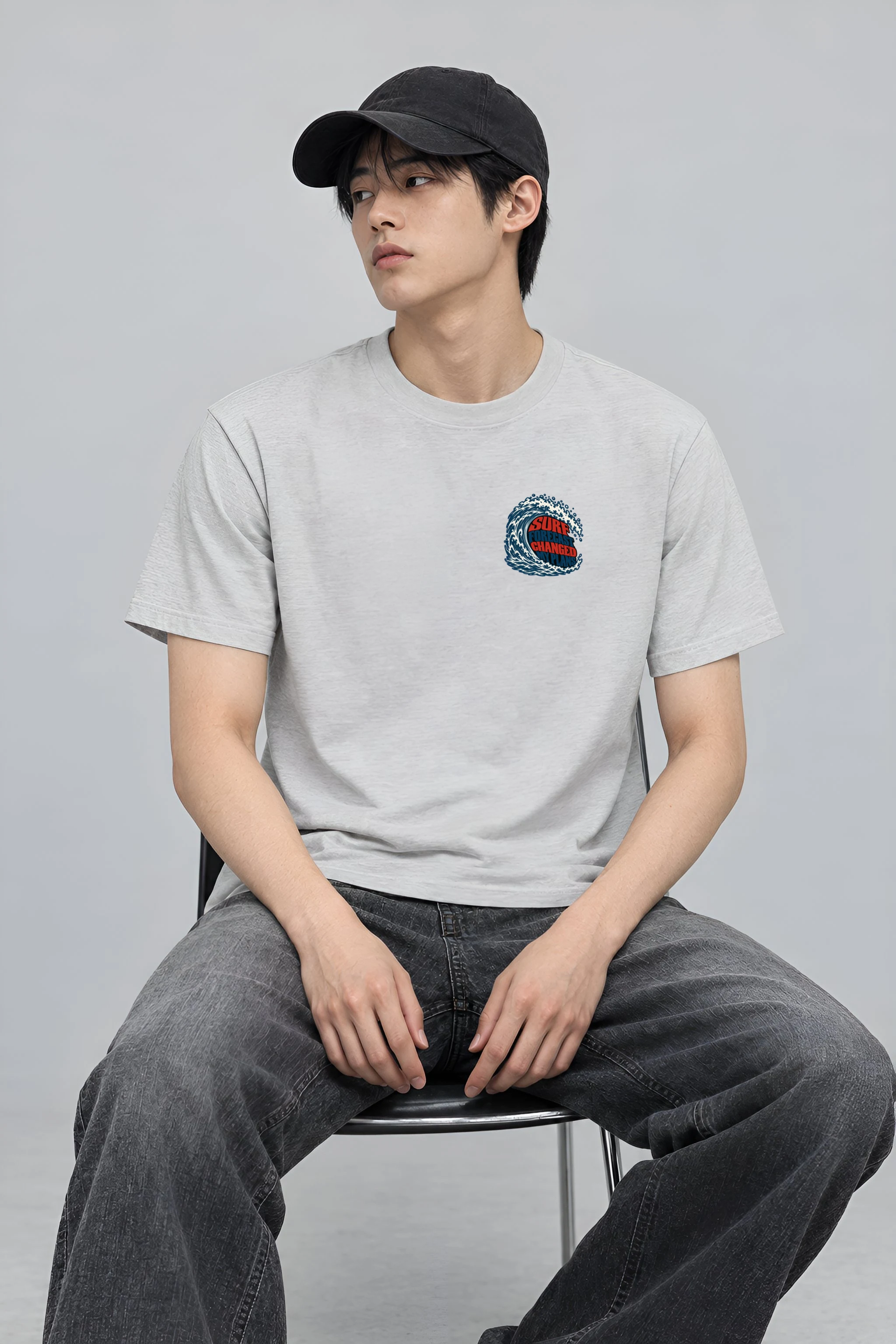 "Surf Forecast Changed My Plans" Heavyweight Unisex Crewneck T-shirt