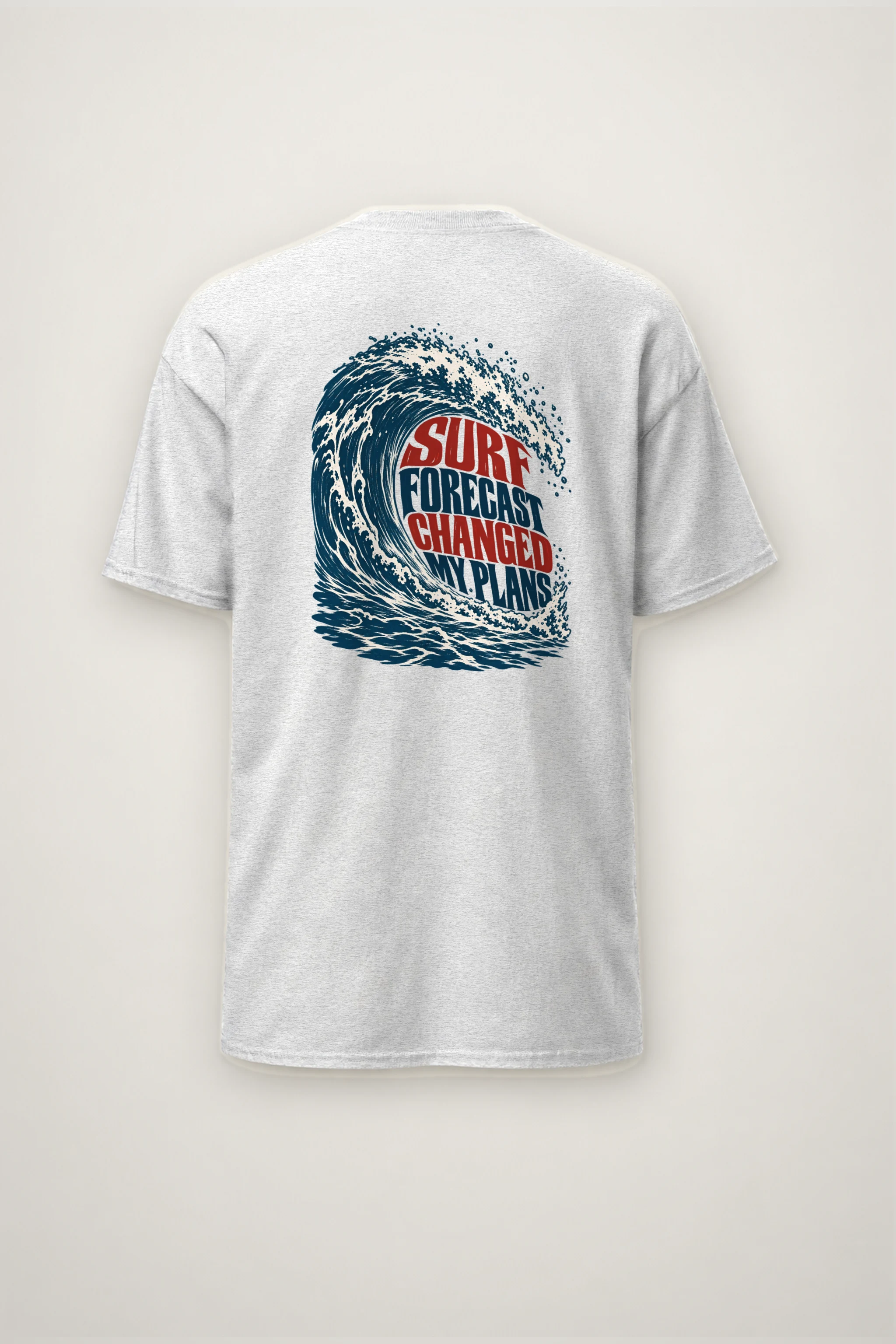 "Surf Forecast Changed My Plans" Heavyweight Unisex Crewneck T-shirt