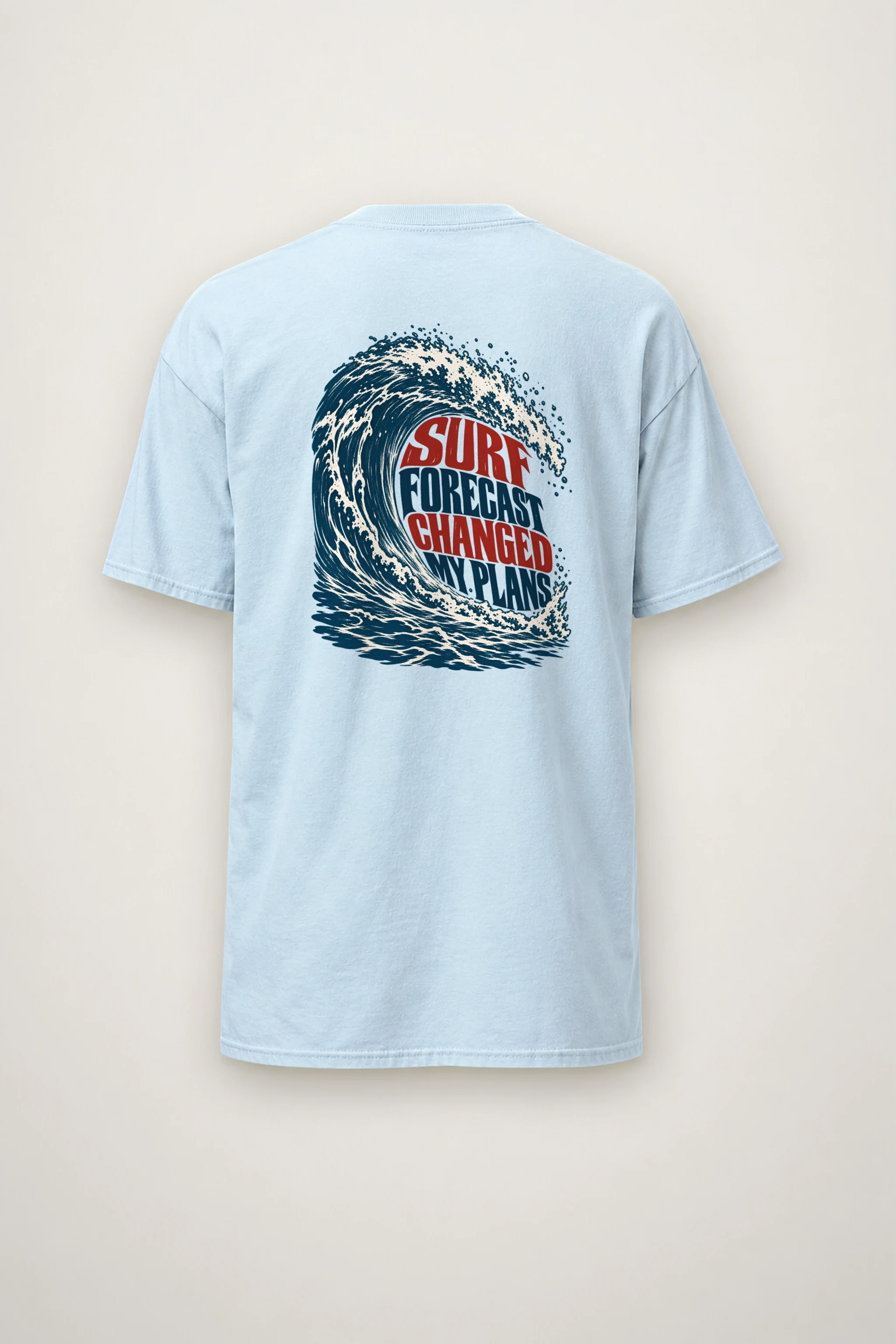 "Surf Forecast Changed My Plans" Heavyweight Unisex Crewneck T-shirt