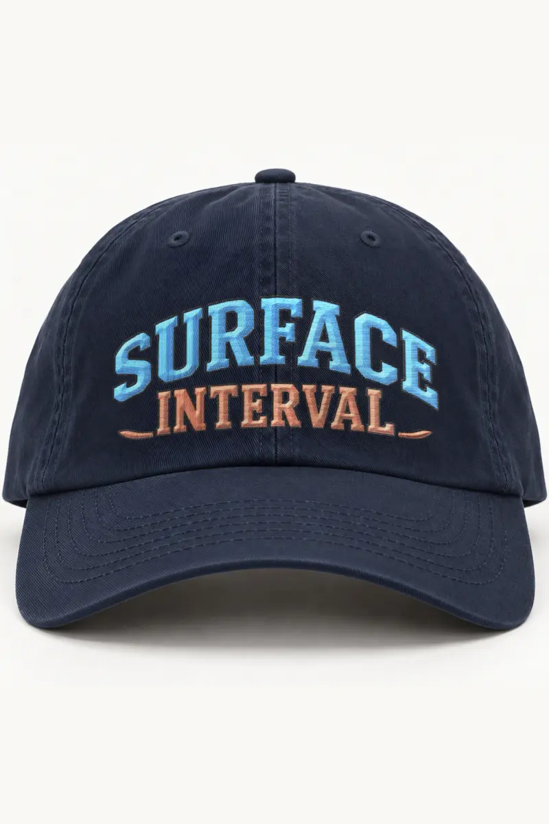 "Surface Interval" Classic Dad Hat · Embroidered