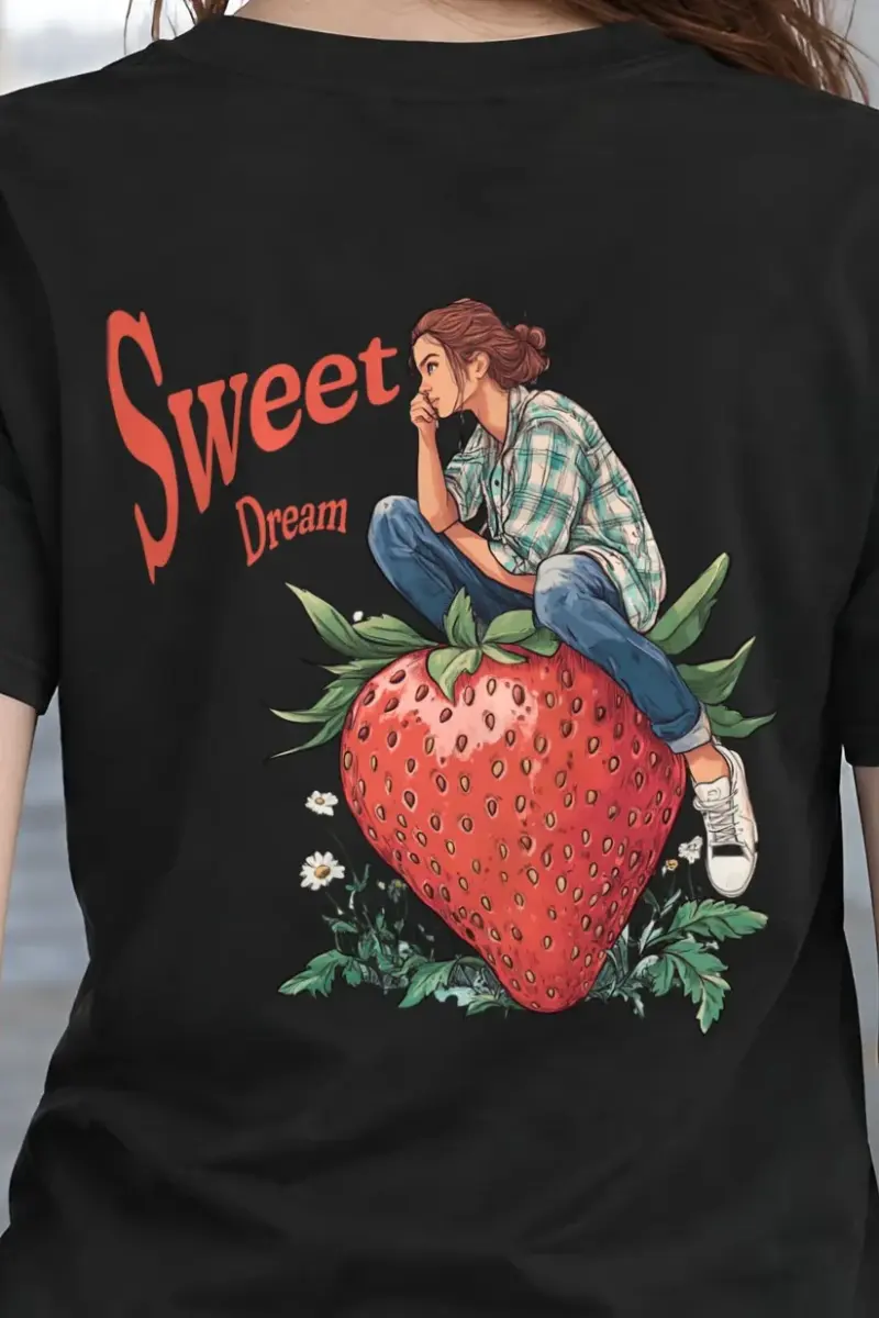"Sweet Dream" Heavyweight Unisex Crewneck T-shirt