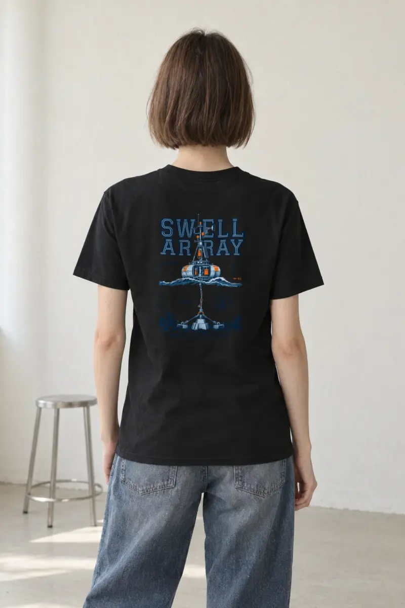"Swell Array Busan Coastal Study" Heavyweight Unisex Crewneck T-shirt