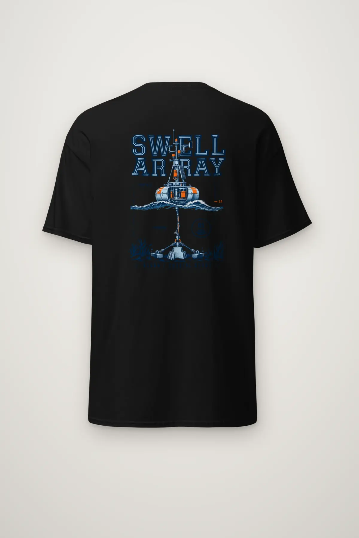 "Swell Array Busan Coastal Study" Heavyweight Unisex Crewneck T-shirt