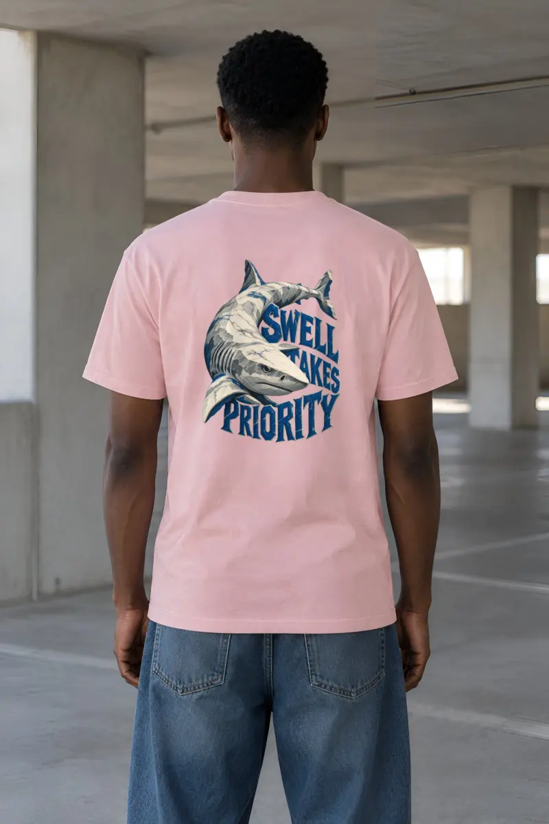 “Swell Takes Priority” Heavyweight Unisex Crewneck T-shirt
