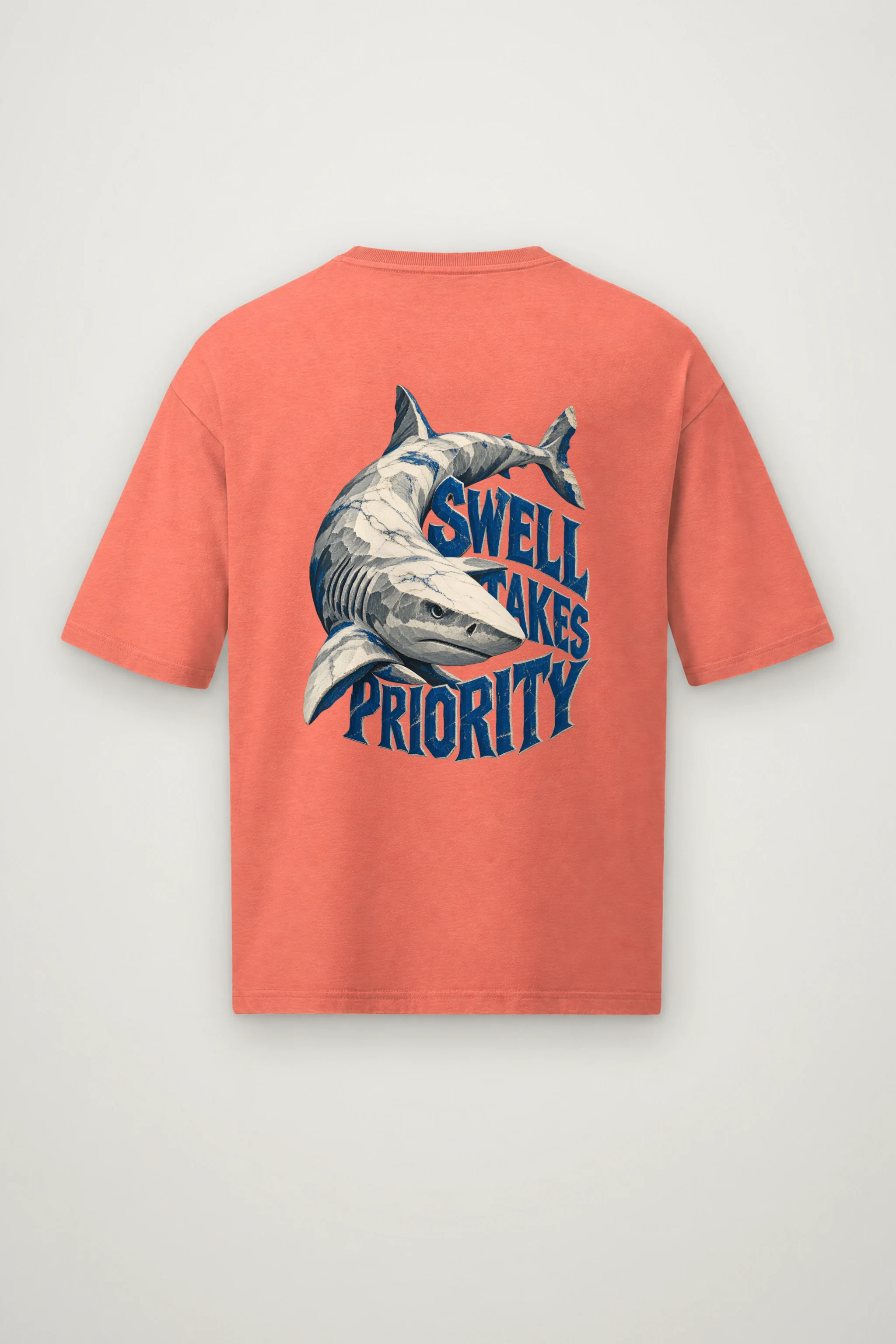 "Swell Takes Priority" Men's Oversized Heavyweight Crewneck T-Shirt