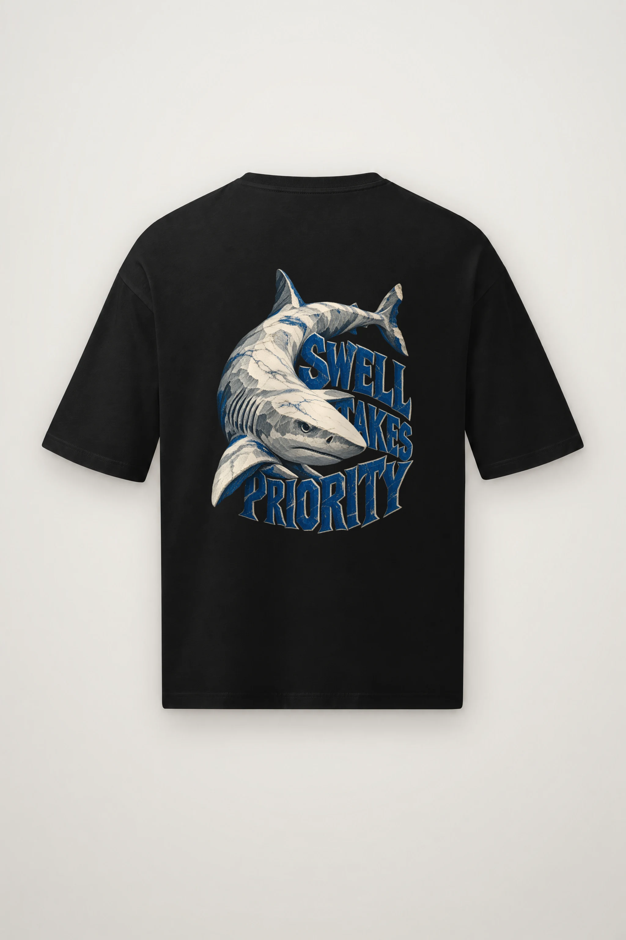 "Swell Takes Priority" Men's Oversized Heavyweight Crewneck T-Shirt