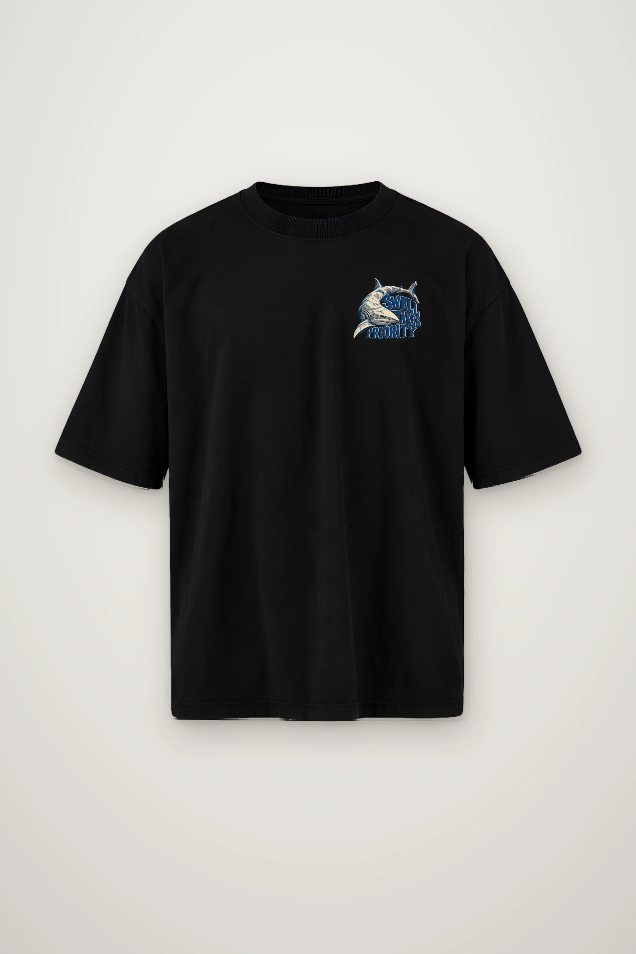 "Swell Takes Priority" Men's Oversized Heavyweight Crewneck T-Shirt