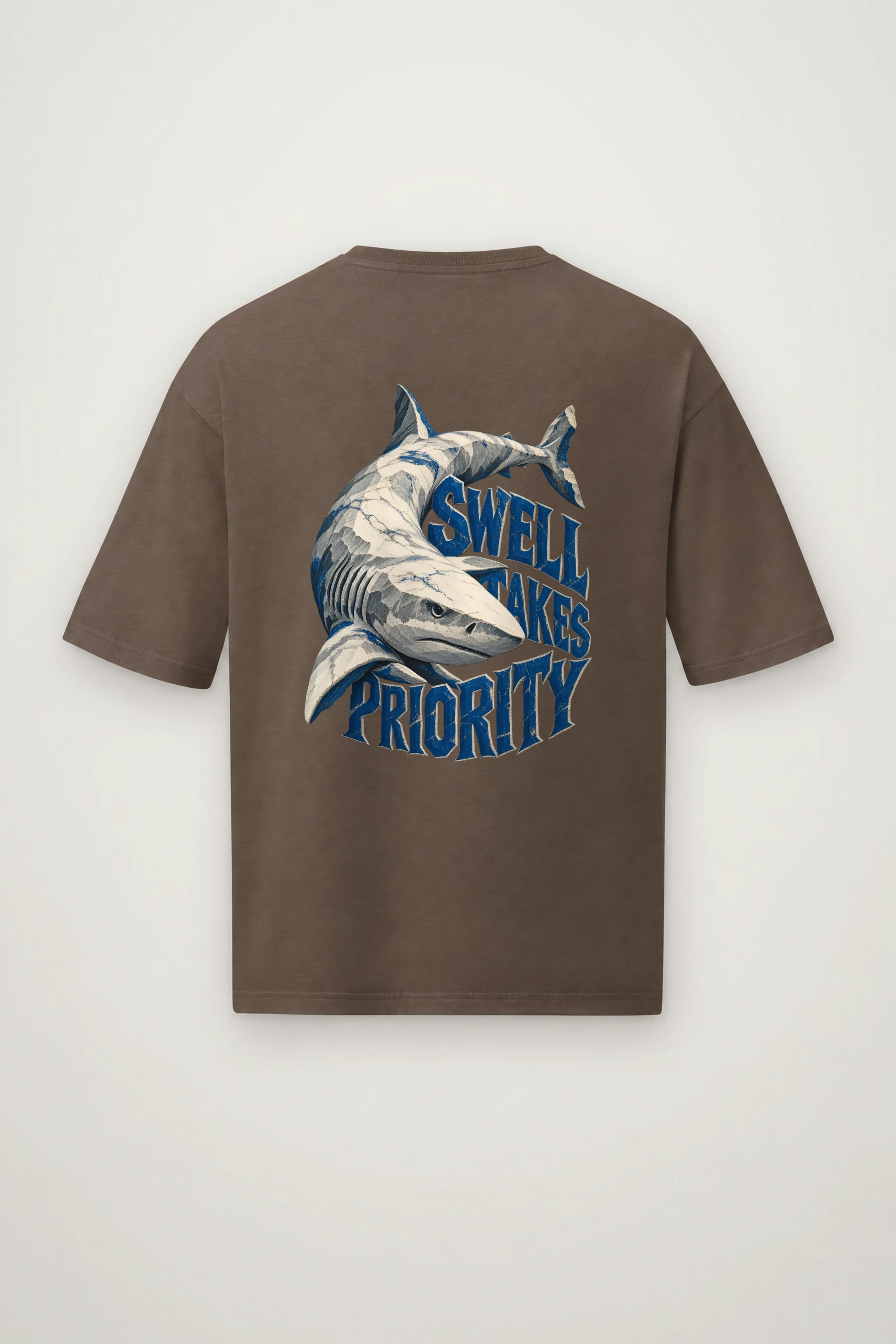 "Swell Takes Priority" Men's Oversized Heavyweight Crewneck T-Shirt