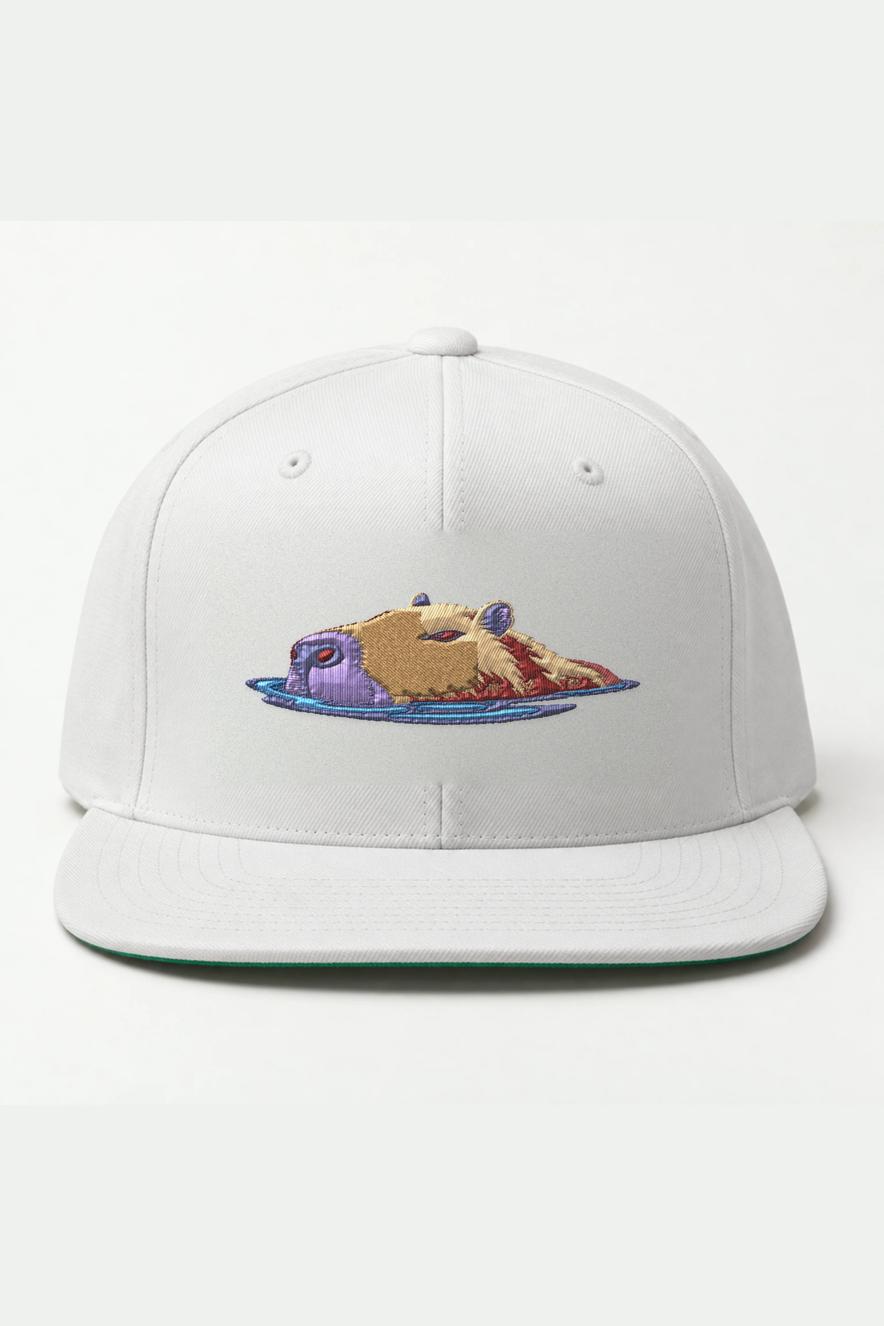 "Swimming Capybara" Classic Snapback · Embroidered