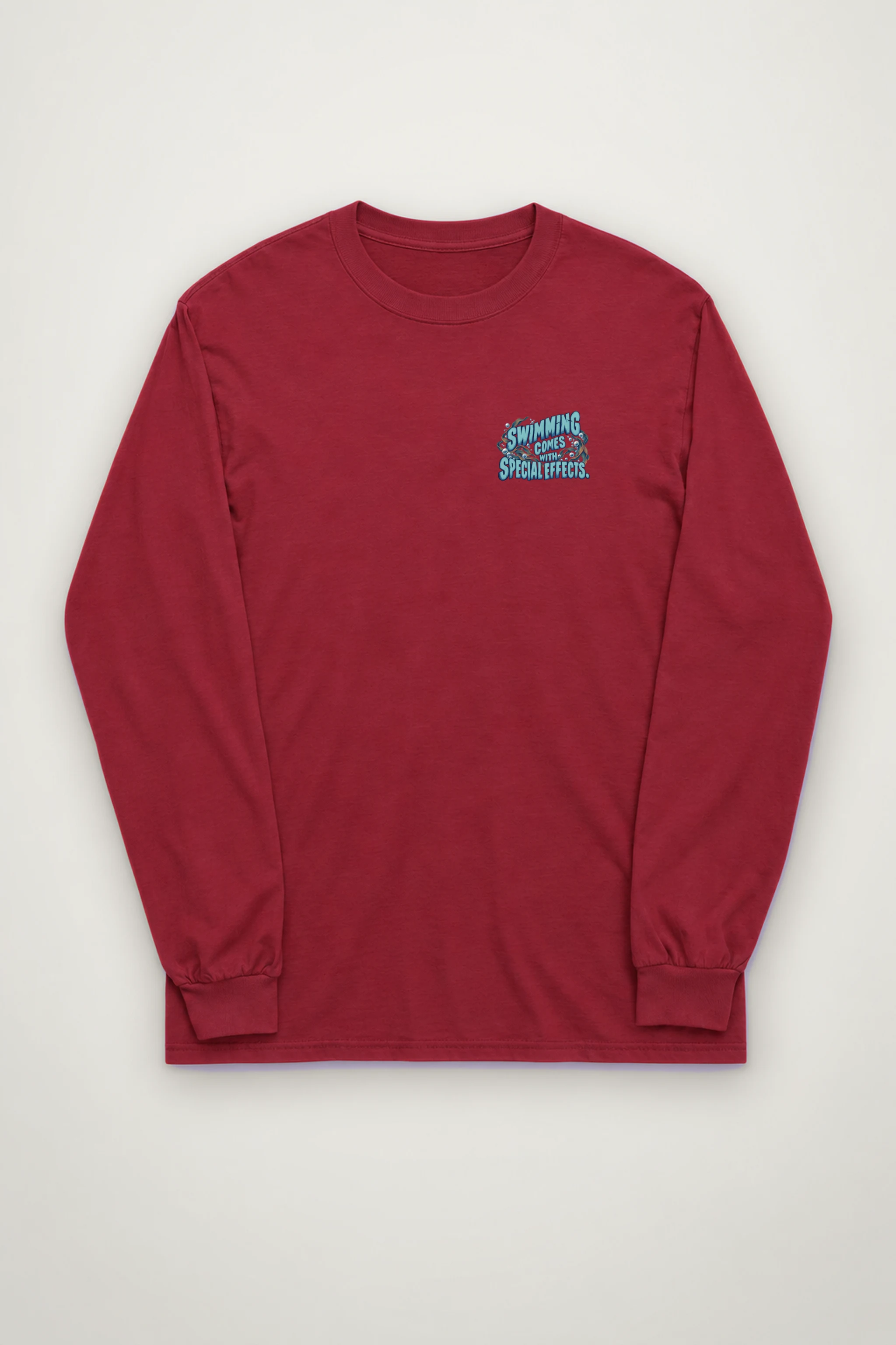 "Swimming Comes With Special Effects" Unisex Longsleeve T-shirt