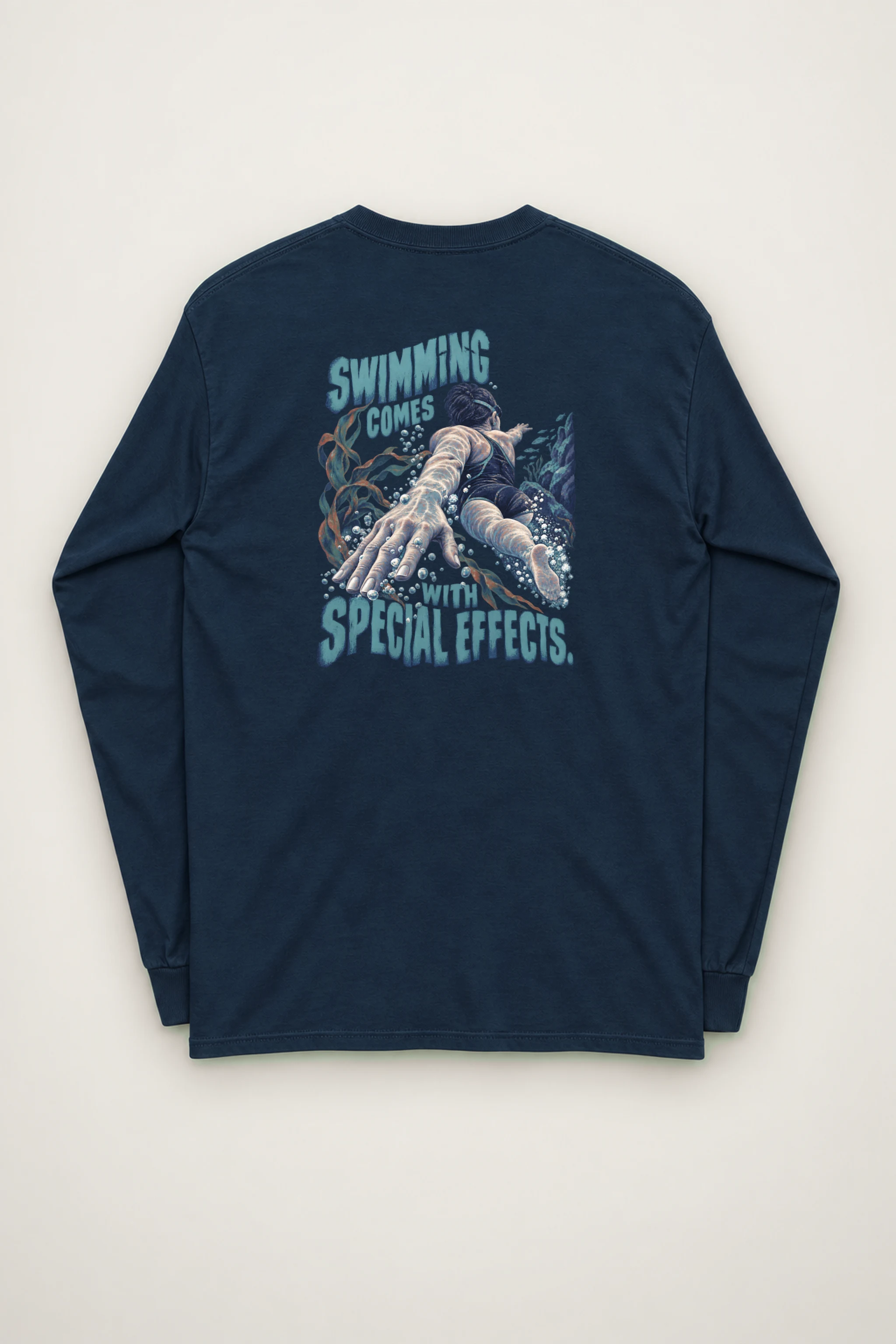 "Swimming Comes With Special Effects" Unisex Longsleeve T-shirt