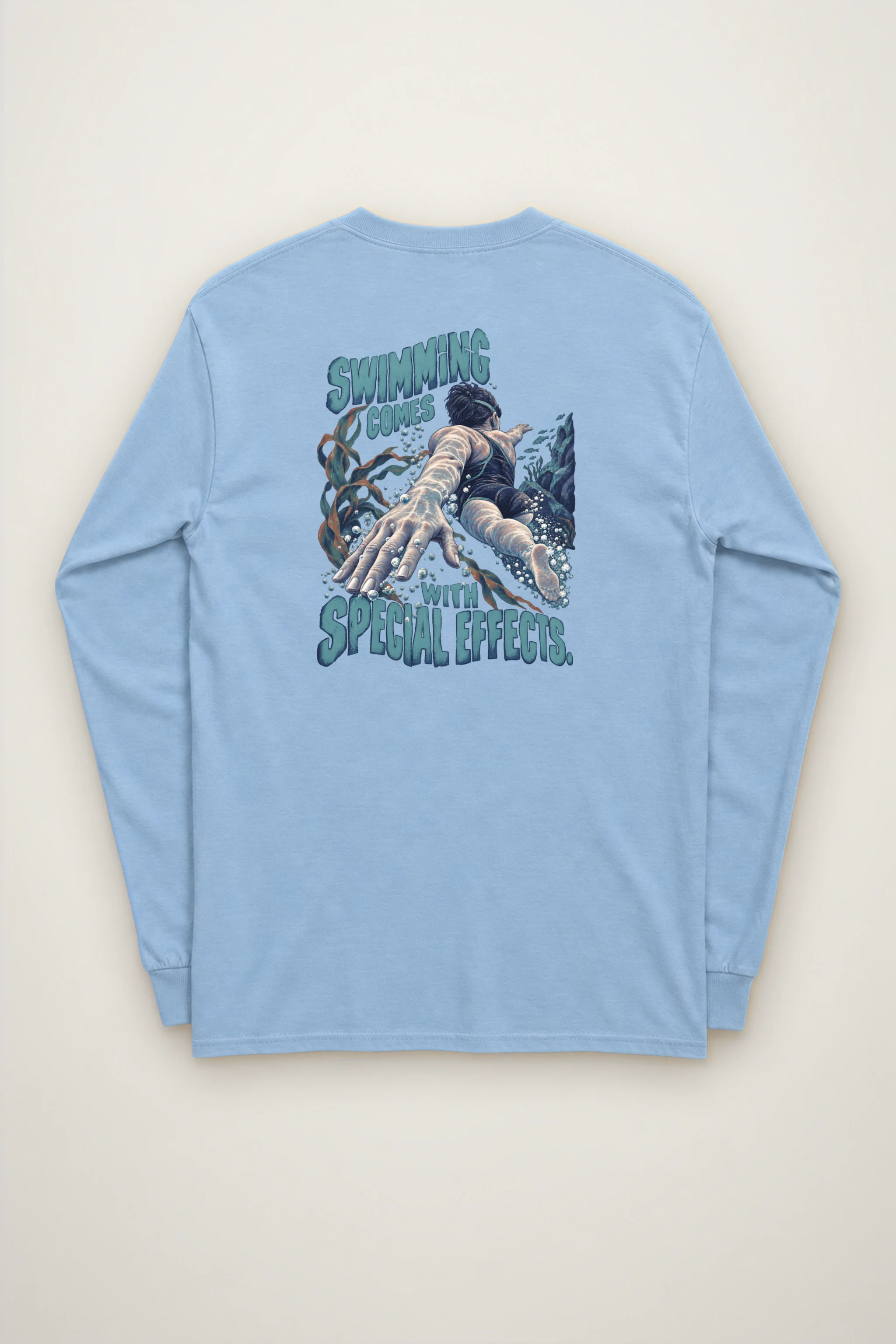"Swimming Comes With Special Effects" Unisex Longsleeve T-shirt