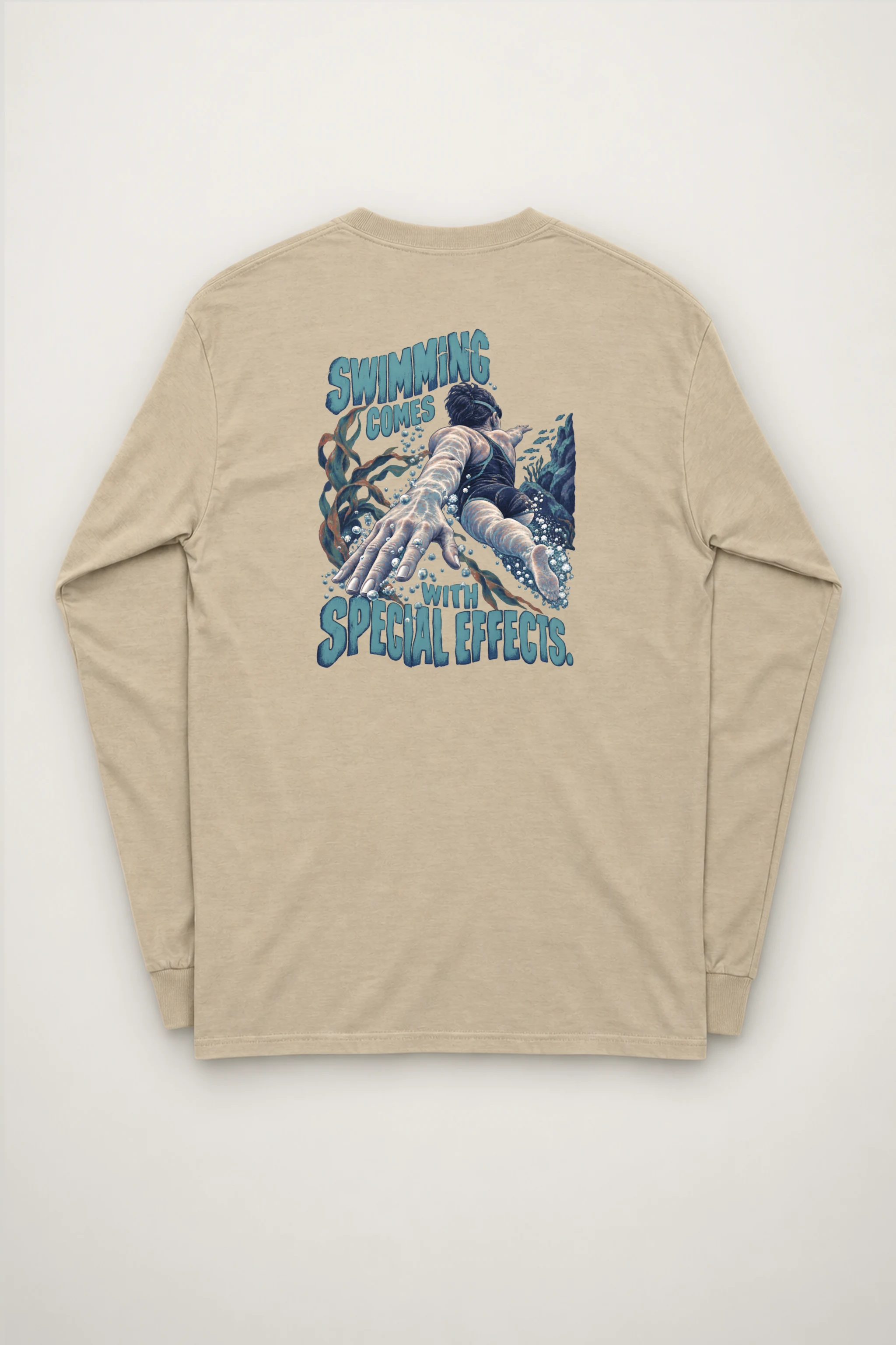 "Swimming Comes With Special Effects" Unisex Longsleeve T-shirt