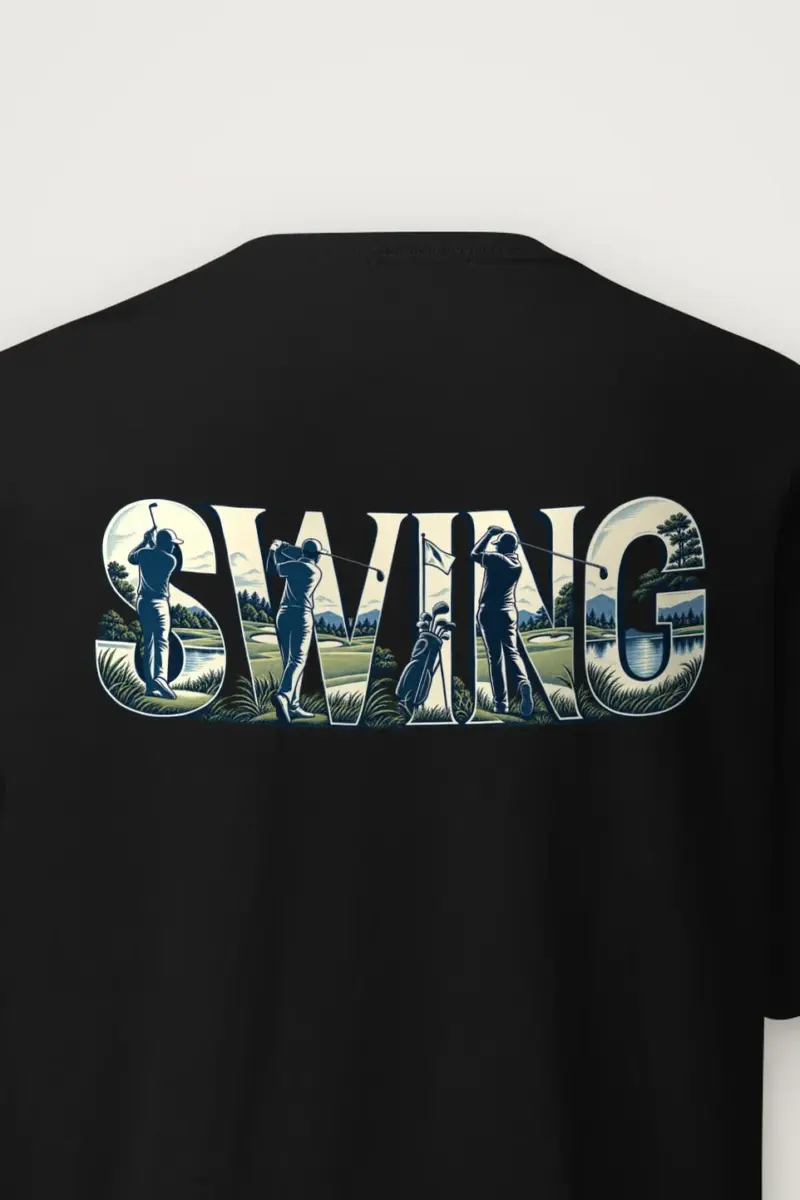 "Swing Golf Scene" Heavyweight Unisex Crewneck T-shirt