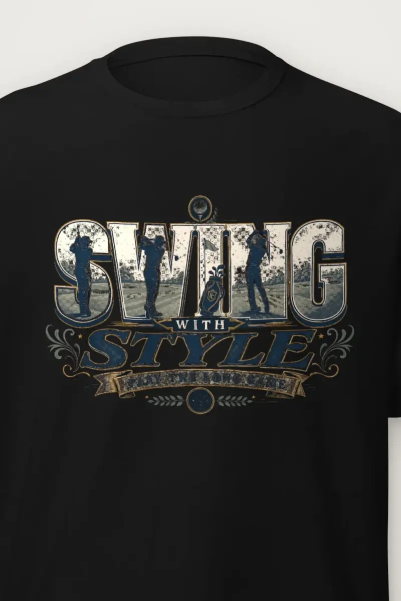 "Swing With Style" Heavyweight Unisex Crewneck T-shirt