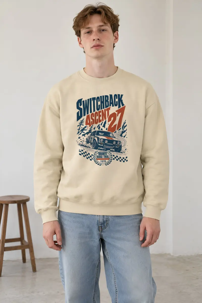 "Switchback Ascent 27" Heavy Blend Unisex Crewneck Sweatshirt