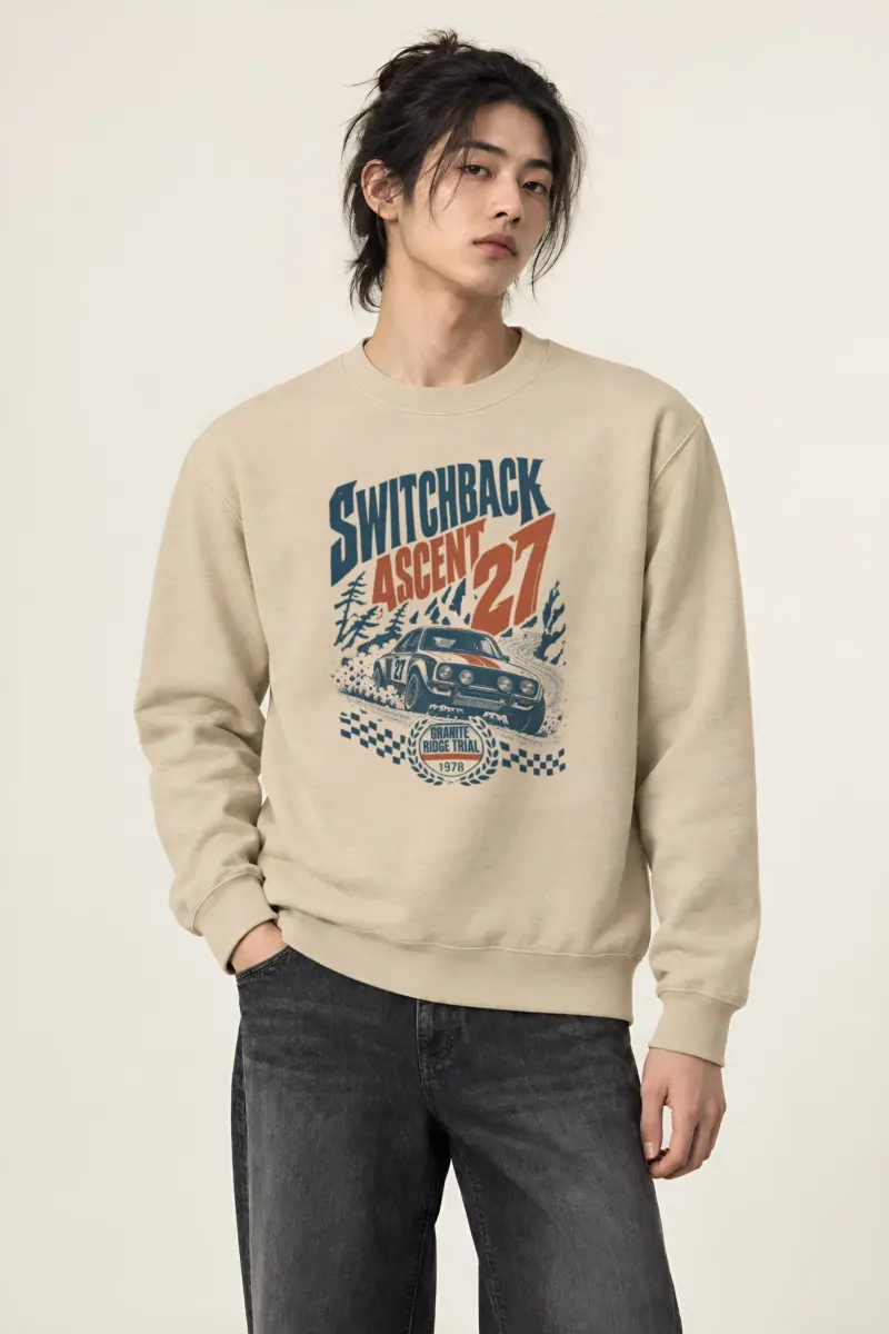 "Switchback Ascent 27" Heavy Blend Unisex Crewneck Sweatshirt