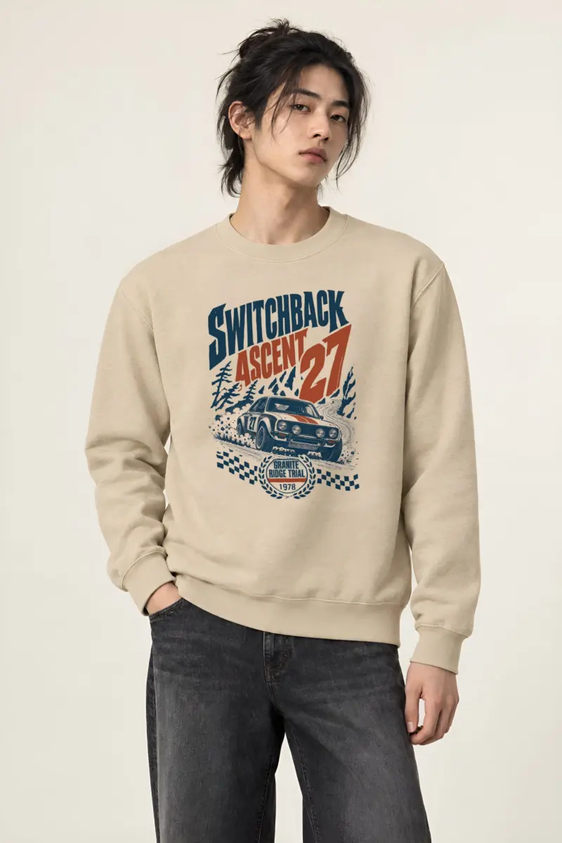 "Switchback Ascent 27" Heavy Blend Unisex Crewneck Sweatshirt