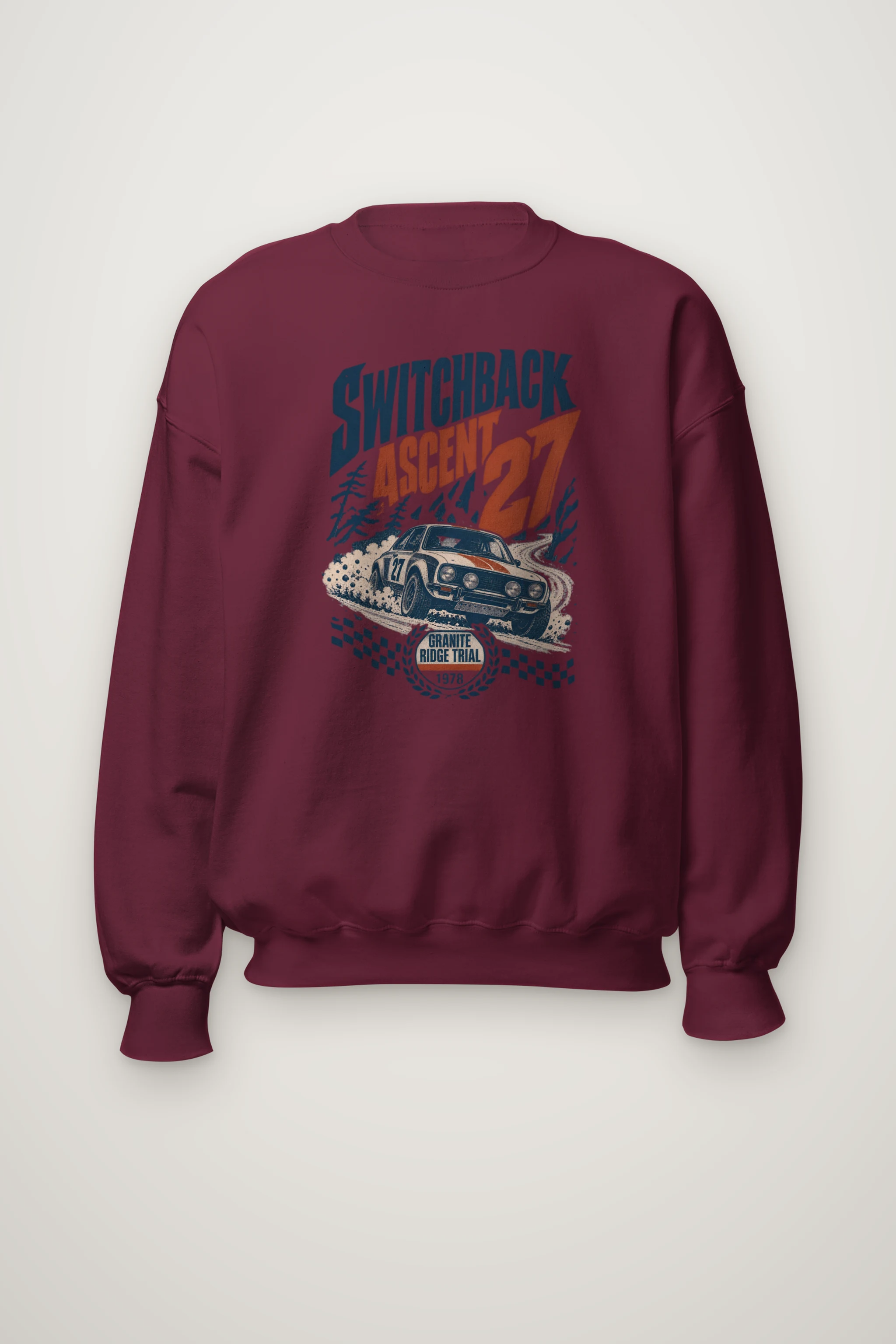"Switchback Ascent 27" Heavy Blend Unisex Crewneck Sweatshirt