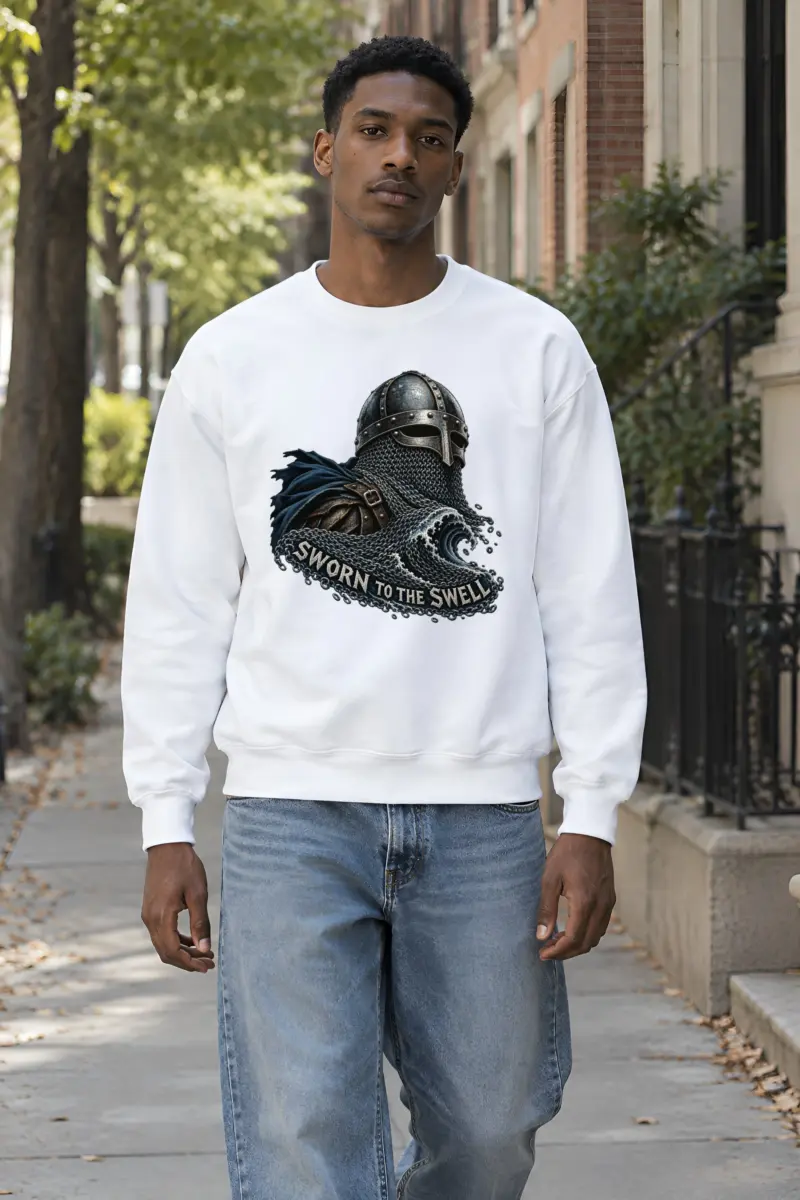 "Sworn to the Swell" Heavy Blend Unisex Crewneck Sweatshirt