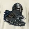 "Sworn to the Swell" Men's Oversized Heavyweight Crewneck T-Shirt