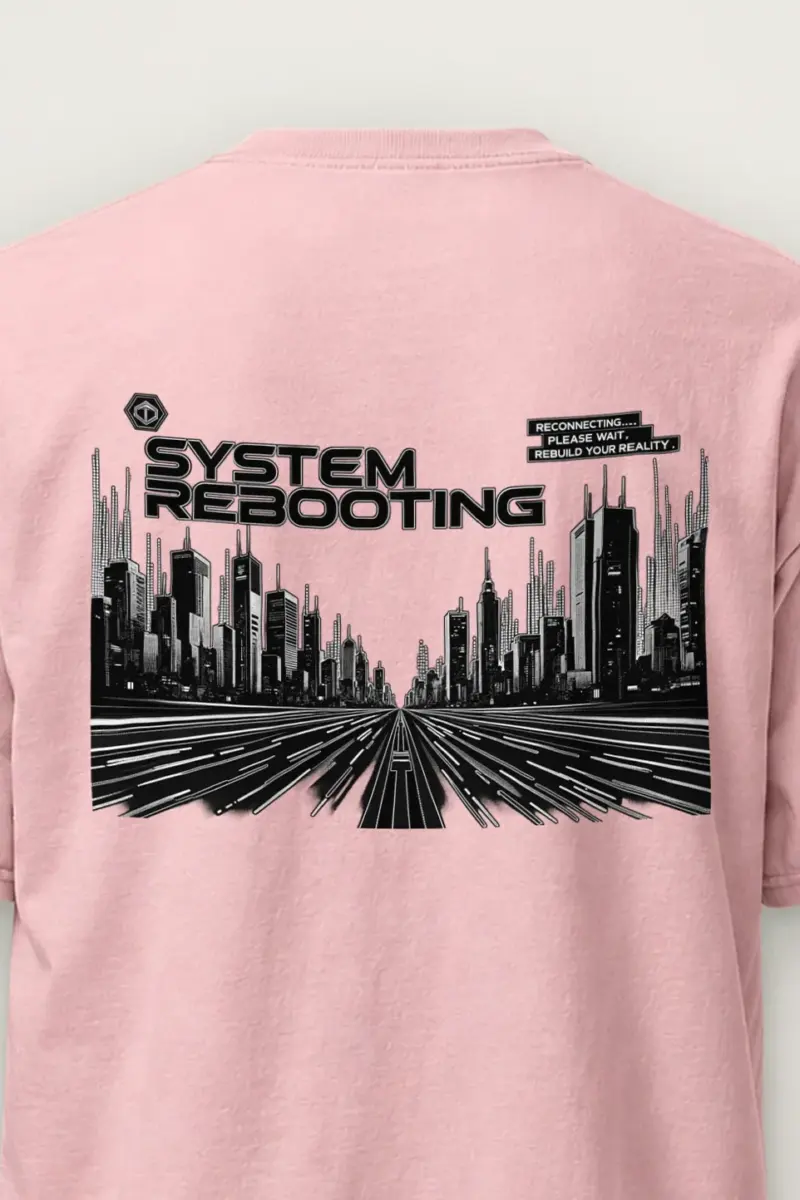 "System Rebooting" Heavyweight Unisex Crewneck T-shirt