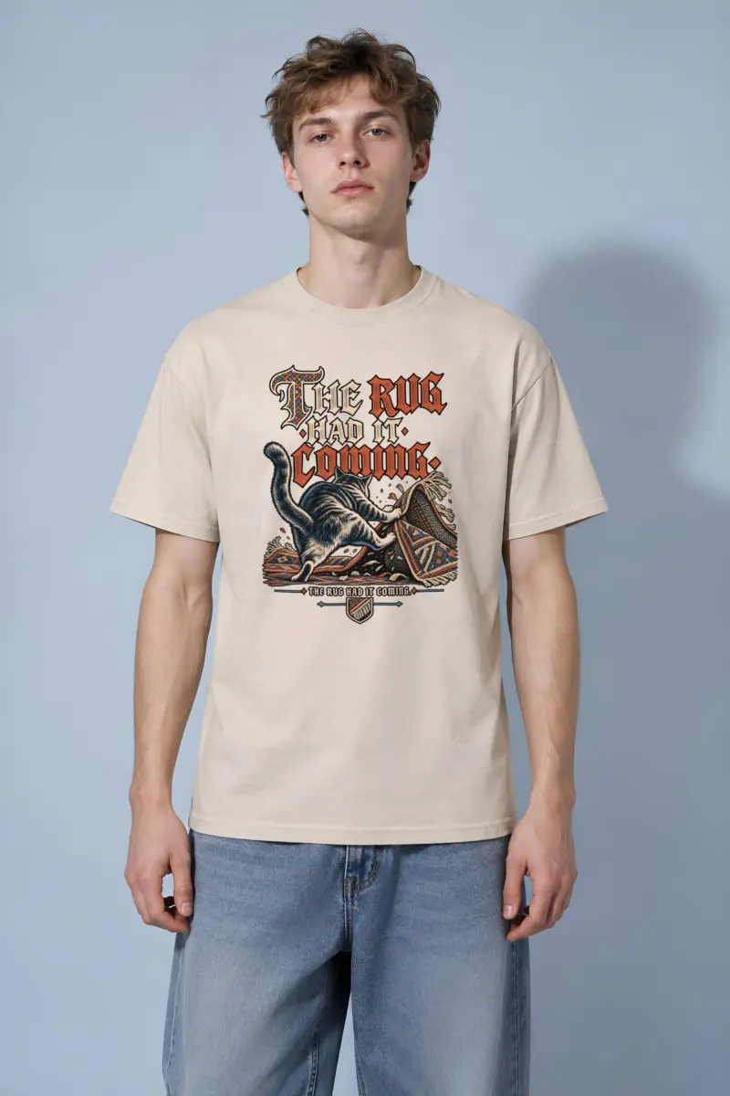 "Tabby Rug Grievance" Heavyweight Unisex Crewneck T-shirt