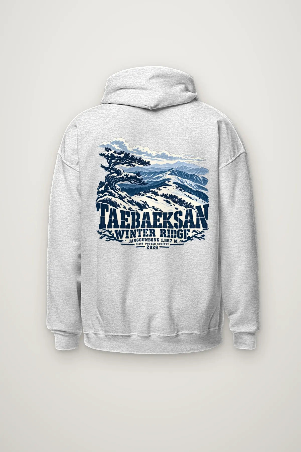 "Taebaeksan Winter Ridge" Heavy Blend Unisex Pullover Hoodie