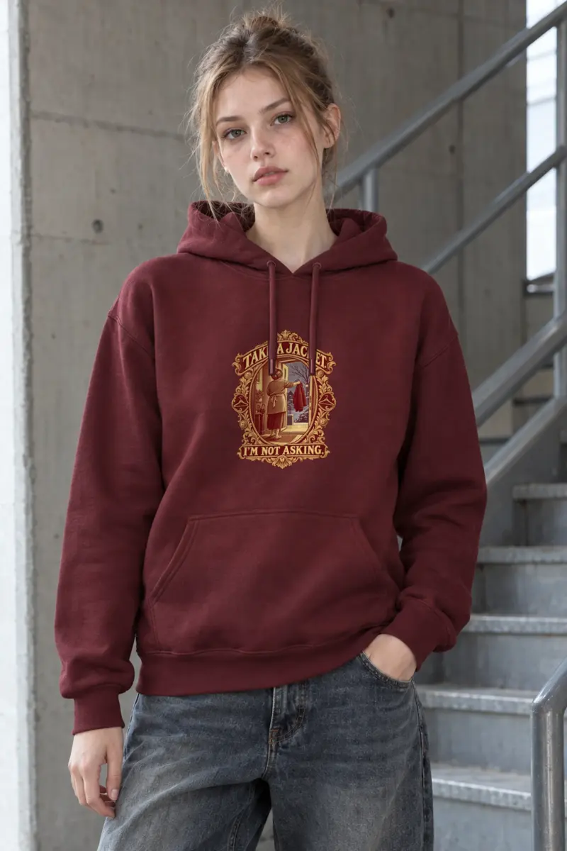 "Take a Jacket. I’m Not Asking." Heavy Blend Unisex Pullover Hoodie