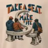 "Take A Seat Bench" Men's Oversized Heavyweight Crewneck T-Shirt