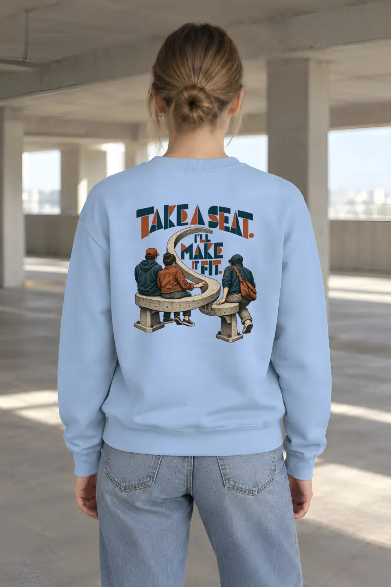 “Take a Seat” Heavy Blend Unisex Crewneck Sweatshirt