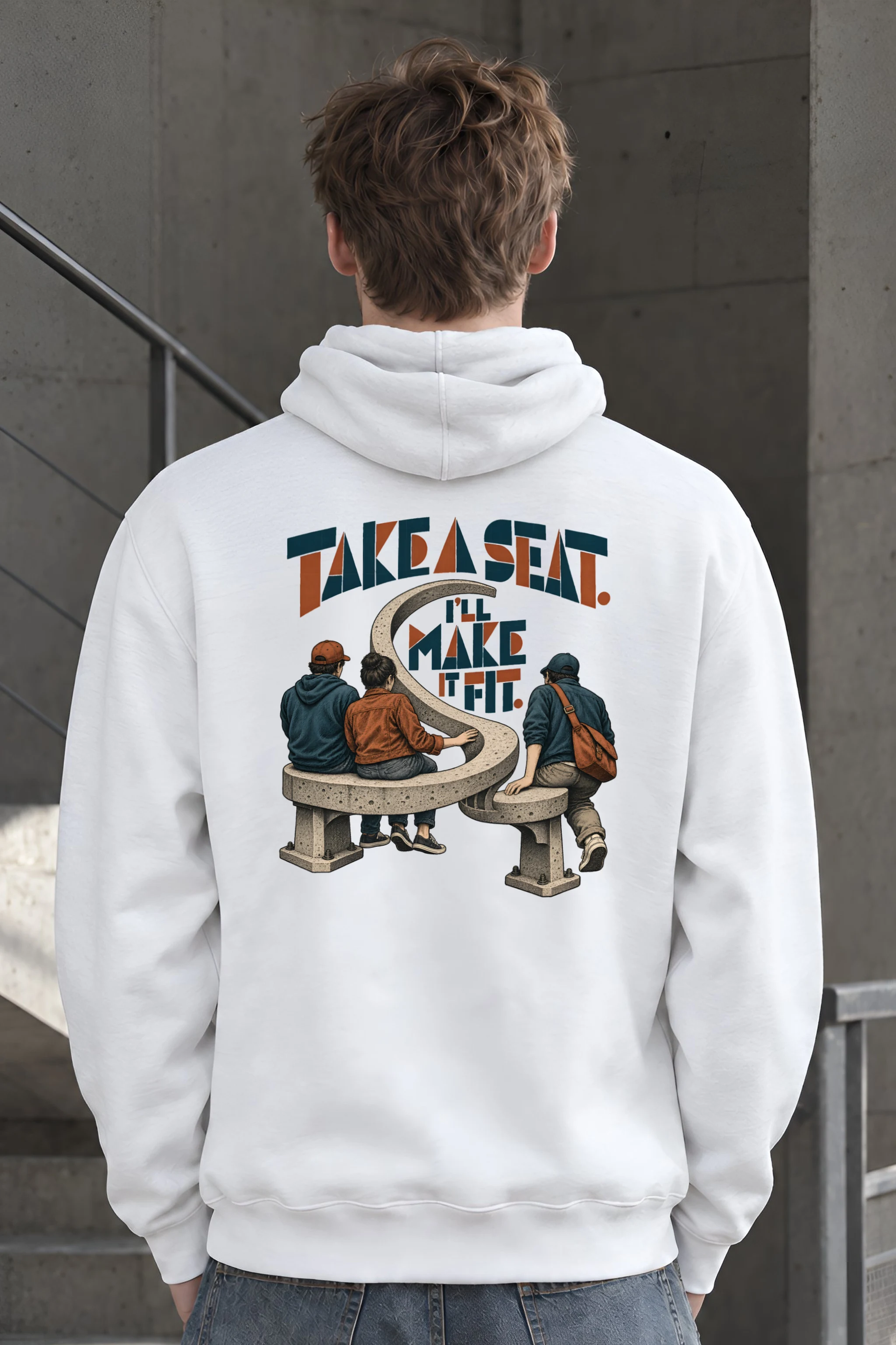"Take a Seat, I'll Make It Fit" Heavy Blend Unisex Pullover Hoodie