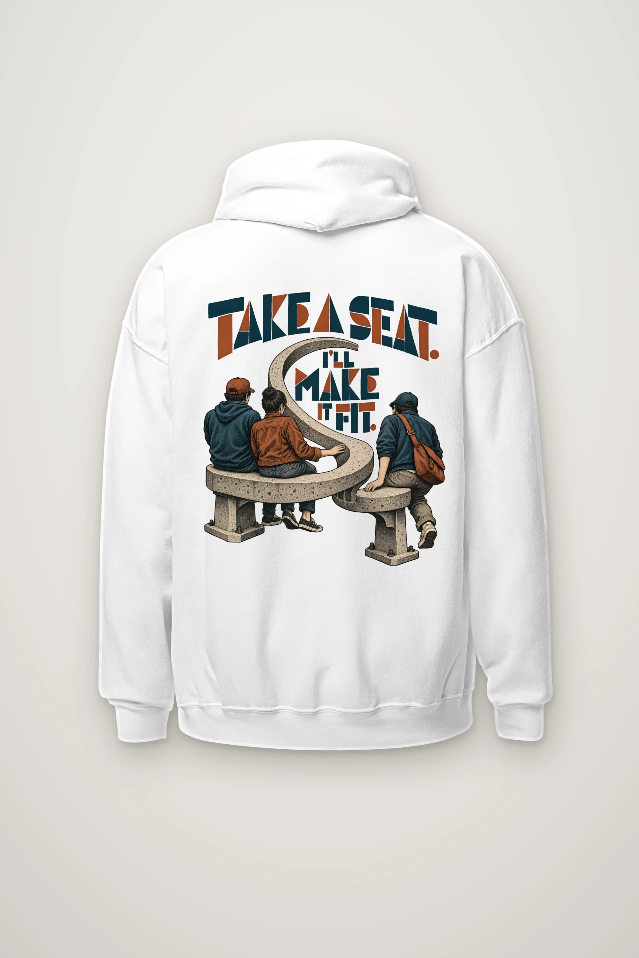 "Take a Seat, I'll Make It Fit" Heavy Blend Unisex Pullover Hoodie