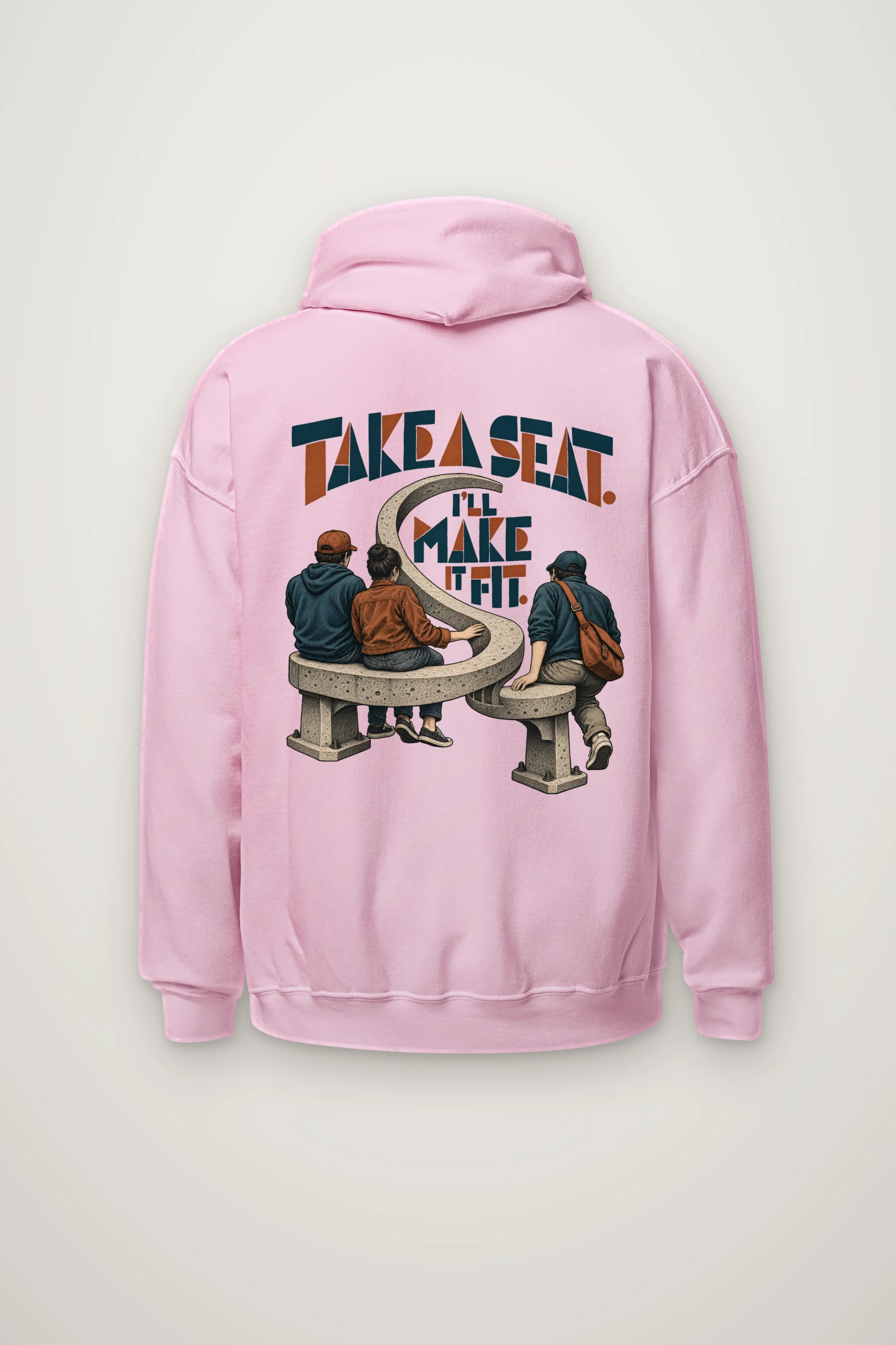 "Take a Seat, I'll Make It Fit" Heavy Blend Unisex Pullover Hoodie
