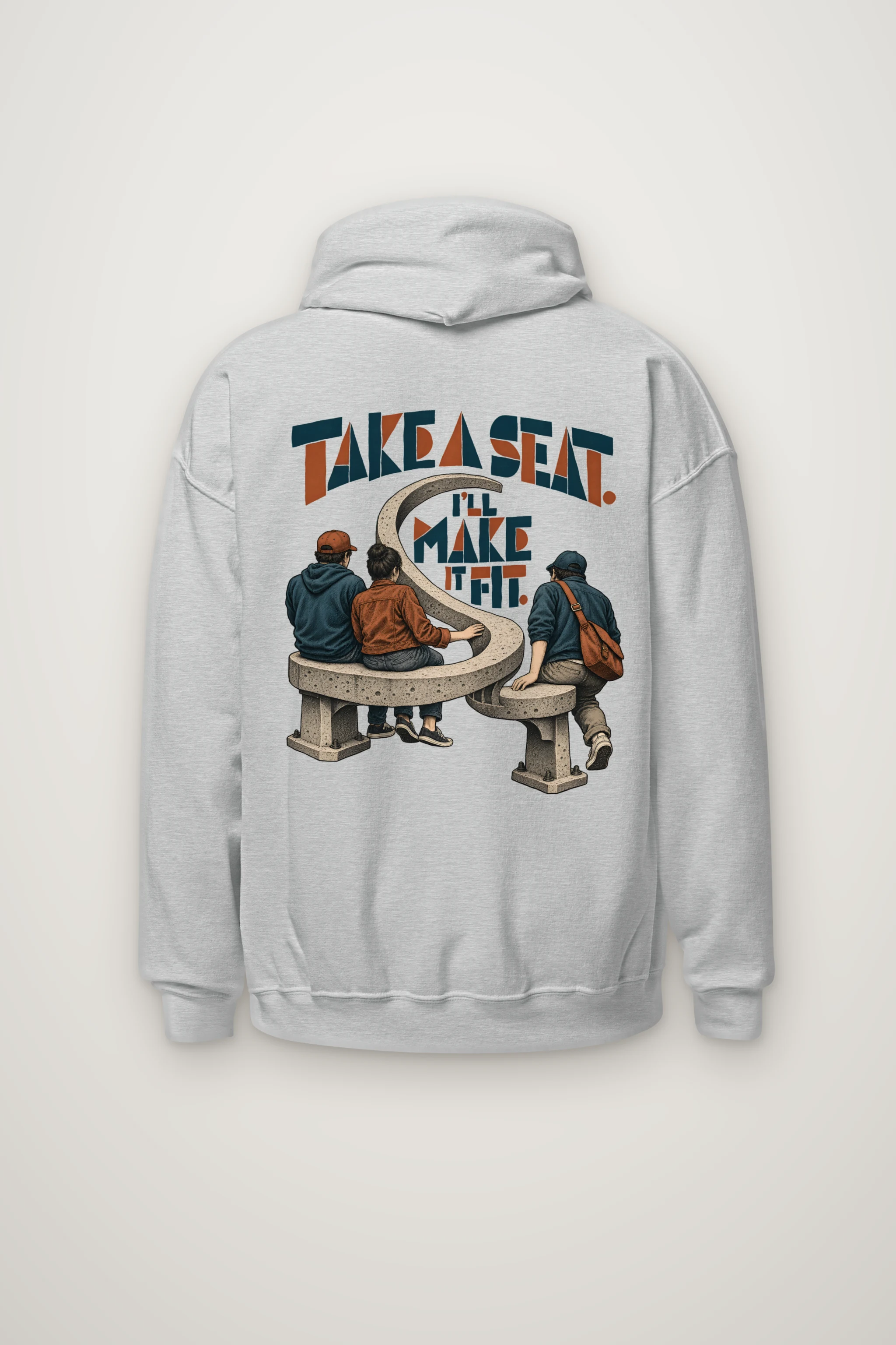 "Take a Seat, I'll Make It Fit" Heavy Blend Unisex Pullover Hoodie