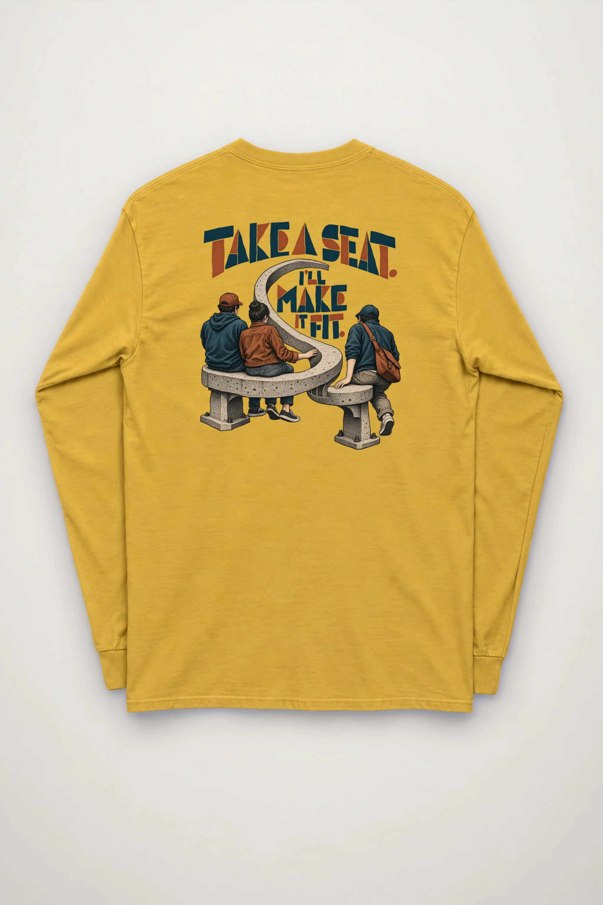 "Take a Seat, I'll Make It Fit" Unisex Longsleeve T-shirt