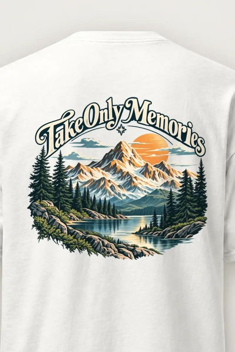 "Take Only Memories" Heavyweight Unisex Crewneck T-shirt