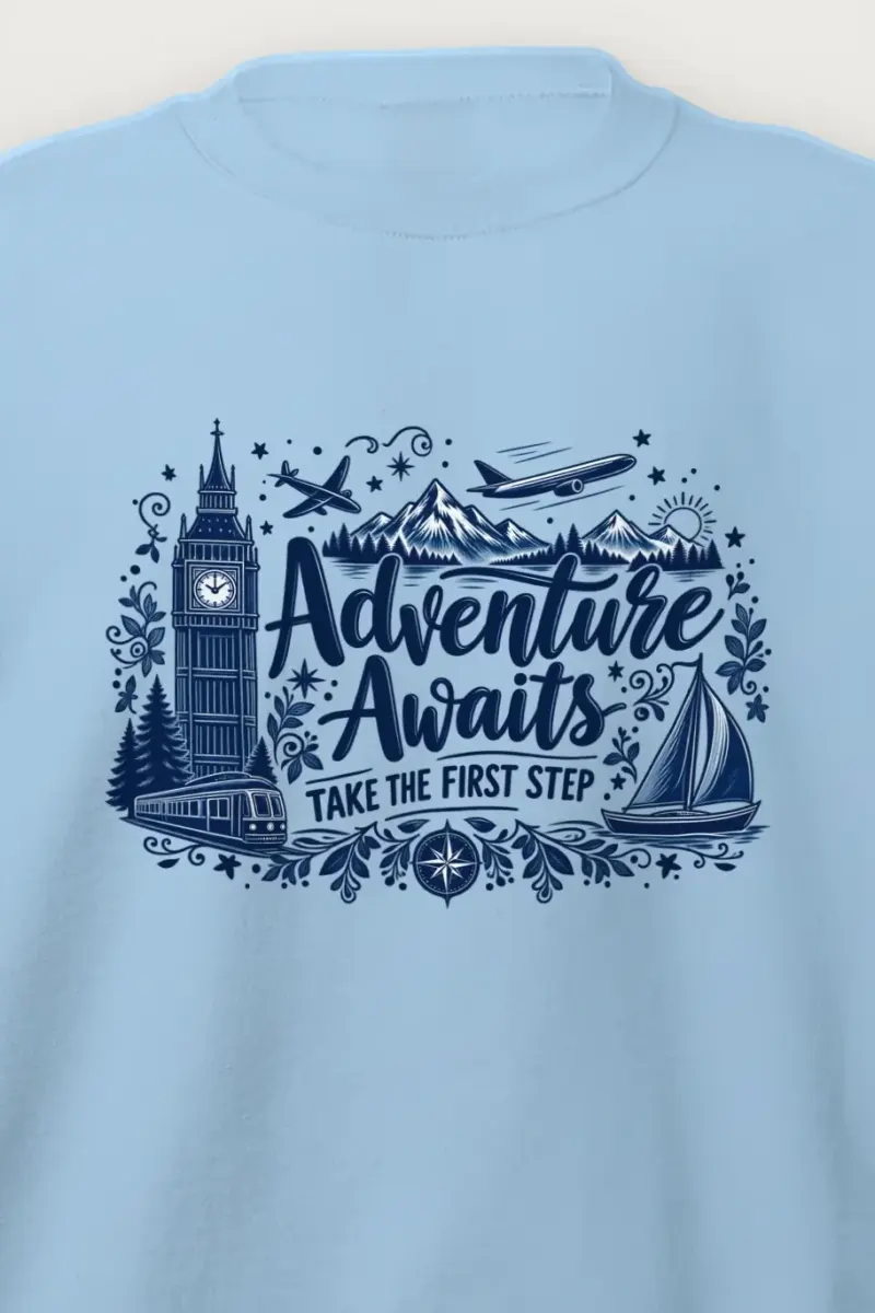 "Take The First Step" Heavy Blend Unisex Crewneck Sweatshirt