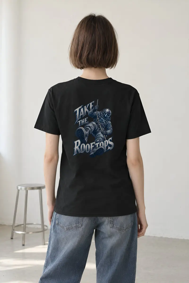 “Take the Rooftops” Heavyweight Unisex Crewneck T-shirt