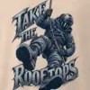 "Take the Rooftops" Men's Oversized Heavyweight Crewneck T-Shirt
