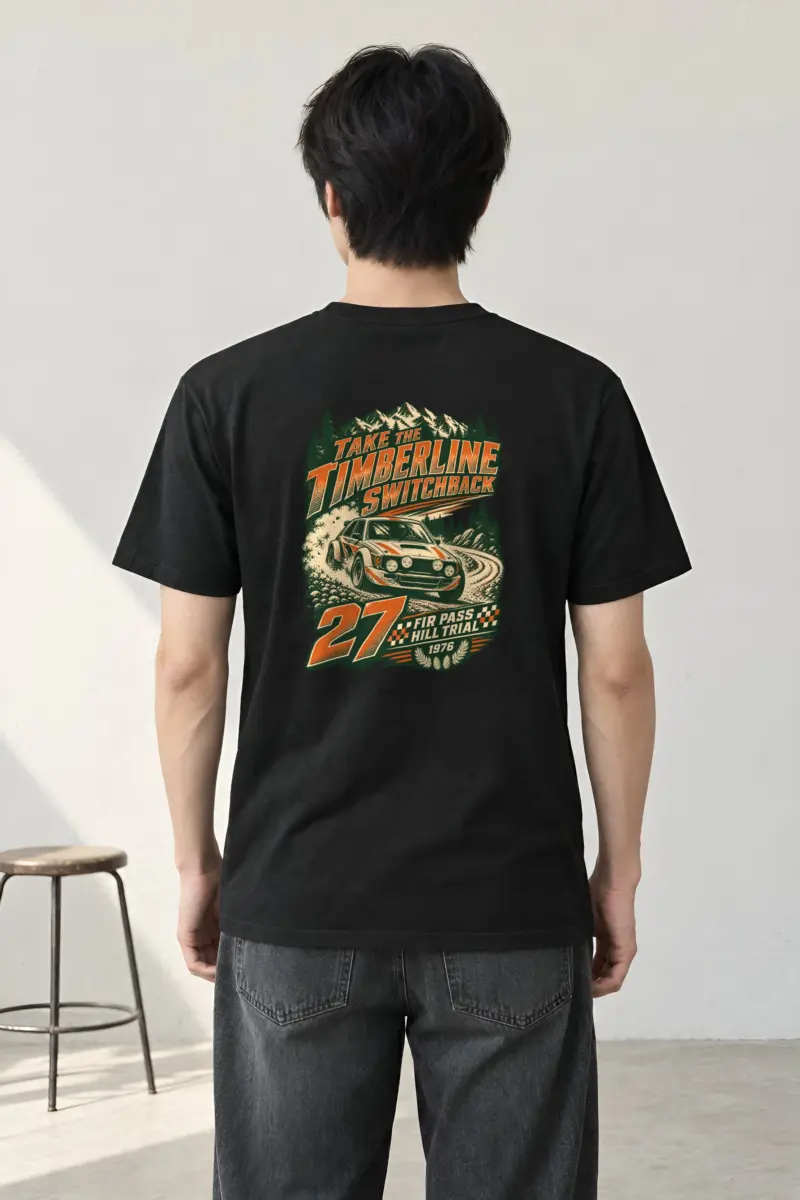 "Take the Timberline Switchback" Heavyweight Unisex Crewneck T-shirt